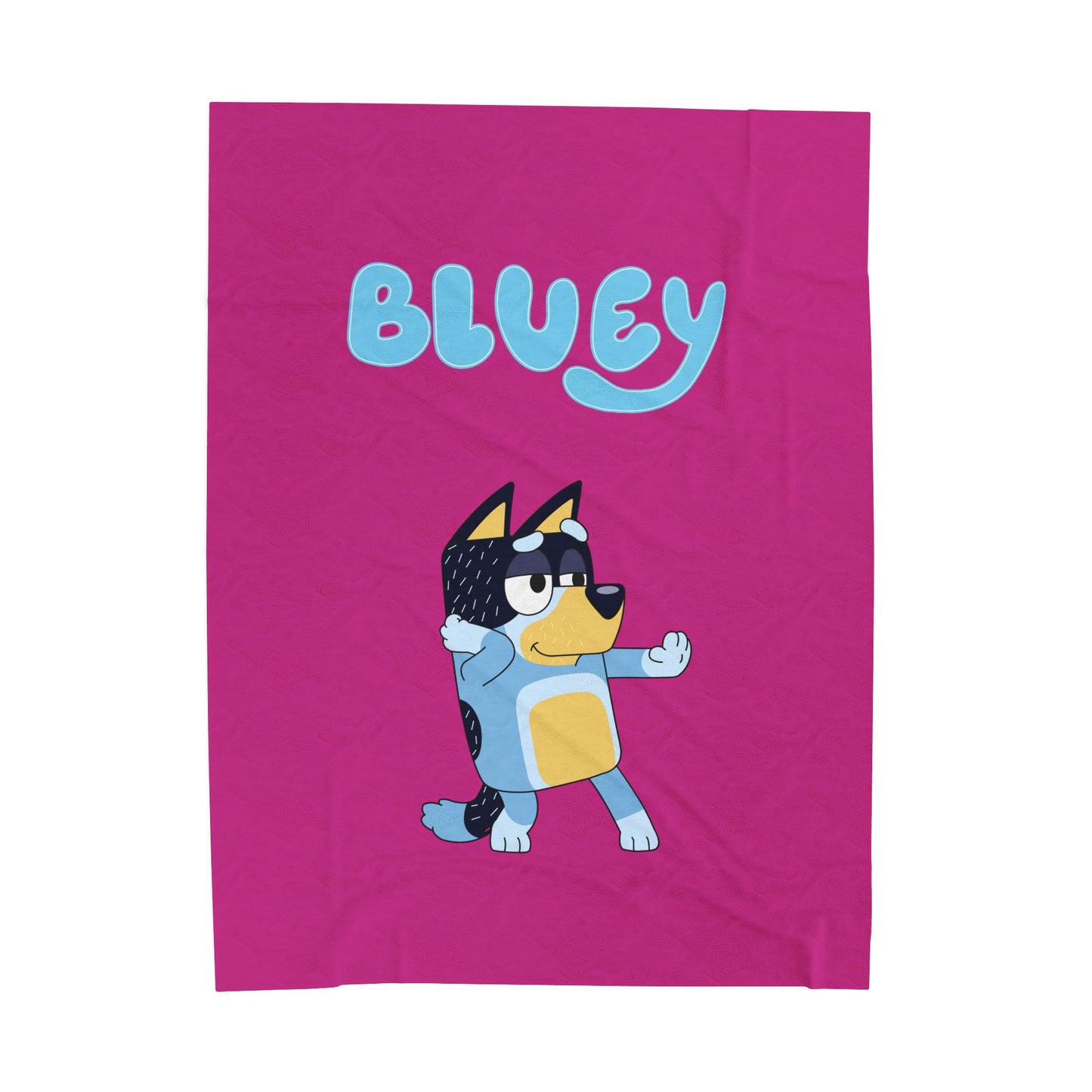 Princess Grace Bluey Velveteen Plush Blanket Cozy Kids Throw for Playtime & Snuggles