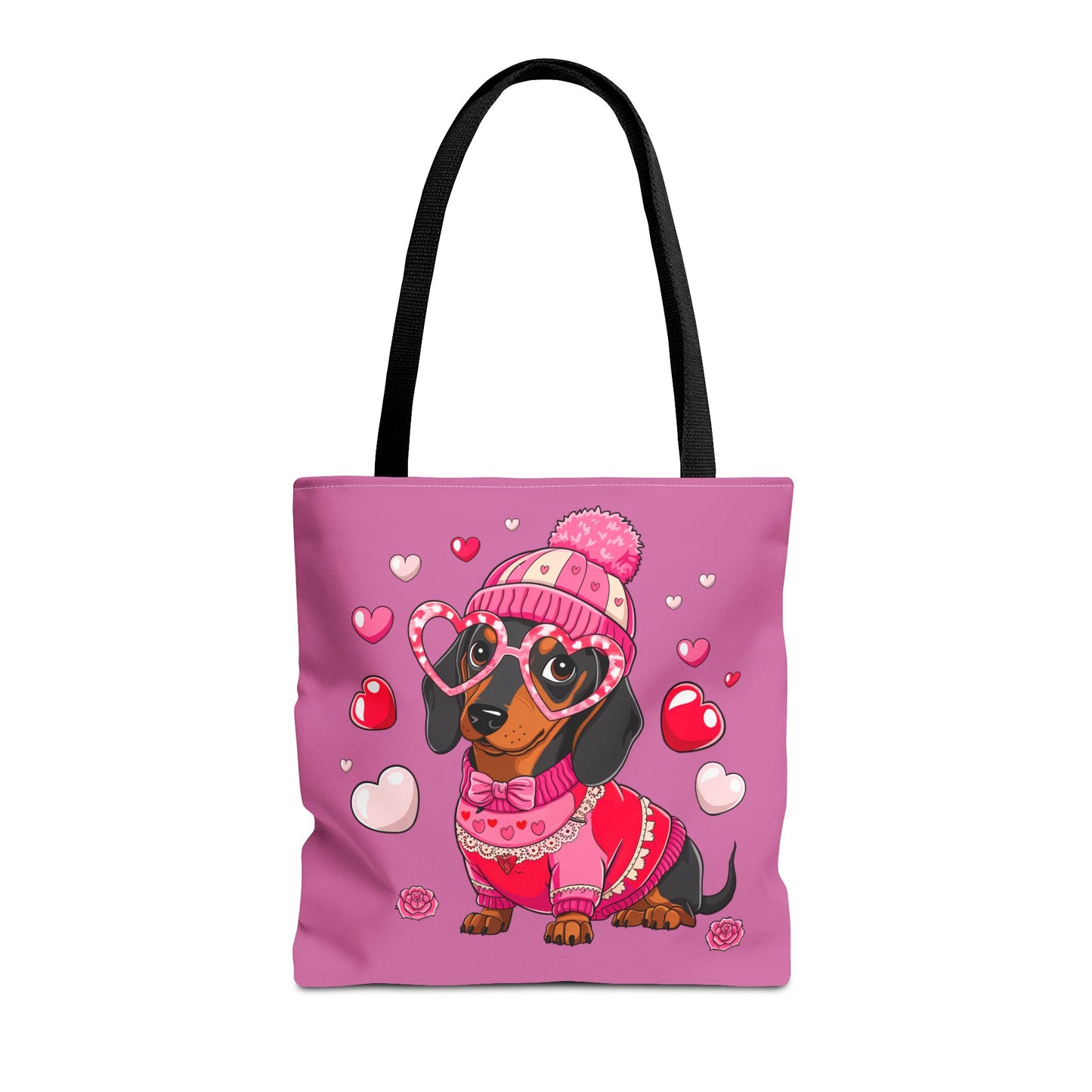 Princess Grace Adorable Dachshund Love Tote Bag Cute Dog Design for Pet Lovers