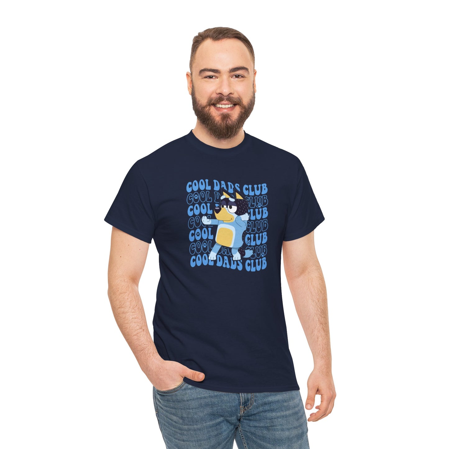 Princess Grace Bluey Cool Dads Club Unisex Heavy Cotton Tee