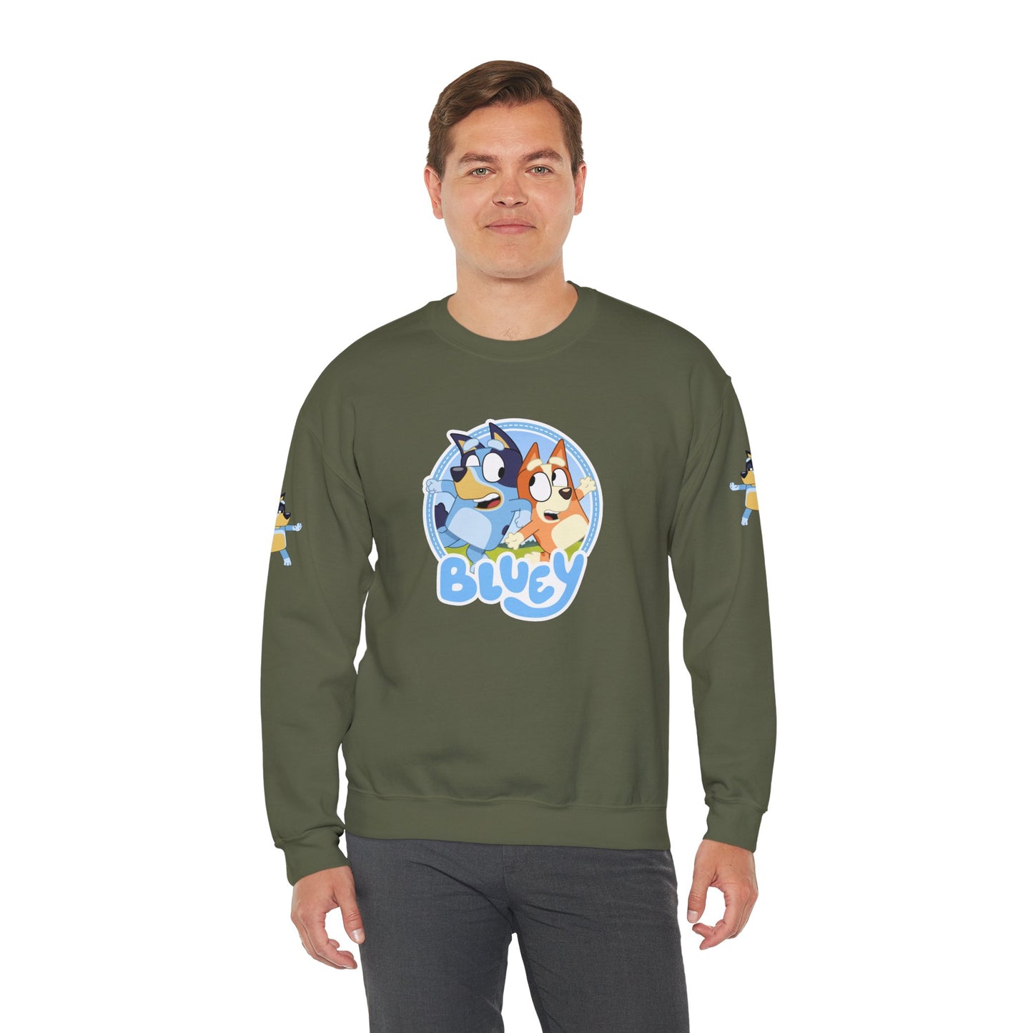 Princess Grace Bluey Friends Unisex Crewneck Sweatshirt Cozy Cartoon Apparel for Kids & Adults