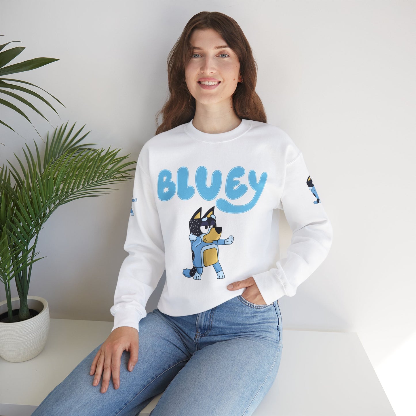 Princess Grace Bluey Character Unisex Crewneck Sweatshirt Cozy and Fun