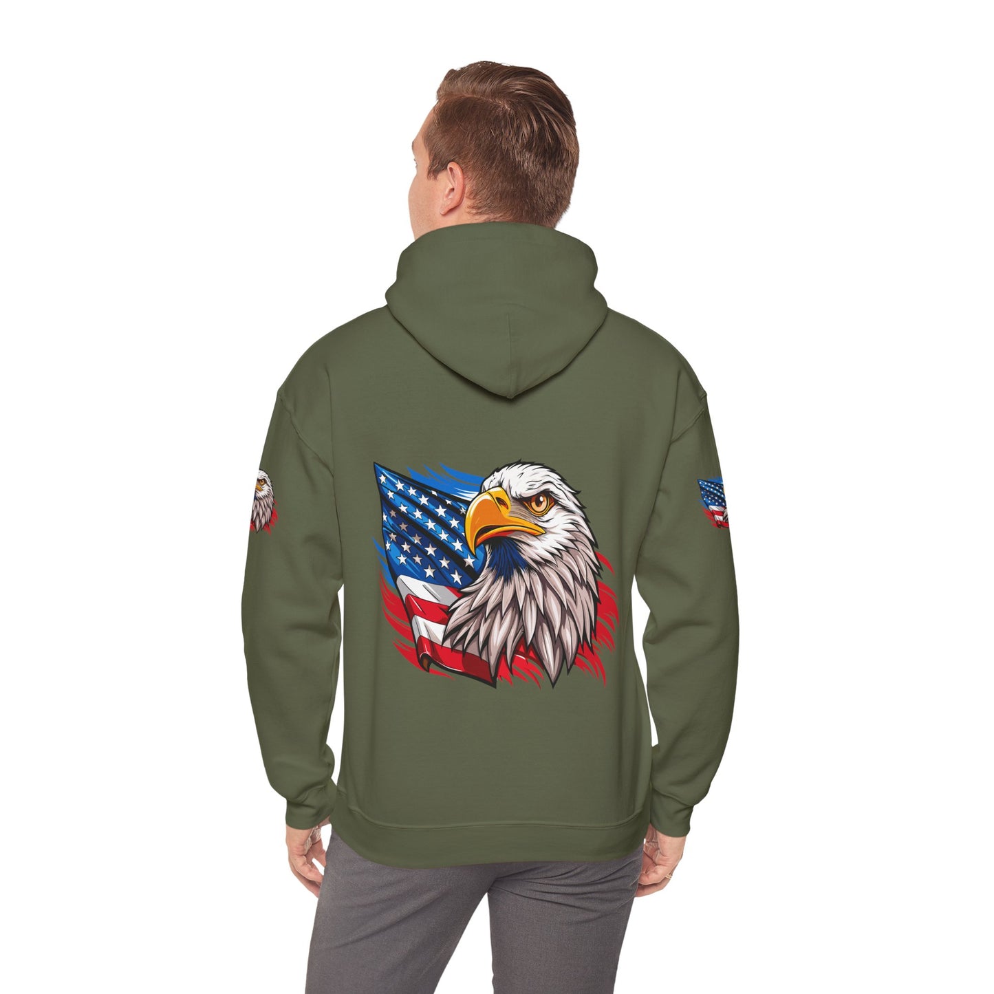 Princess Grace Patriotic Eagle Unisex Heavy Blend Hoodie