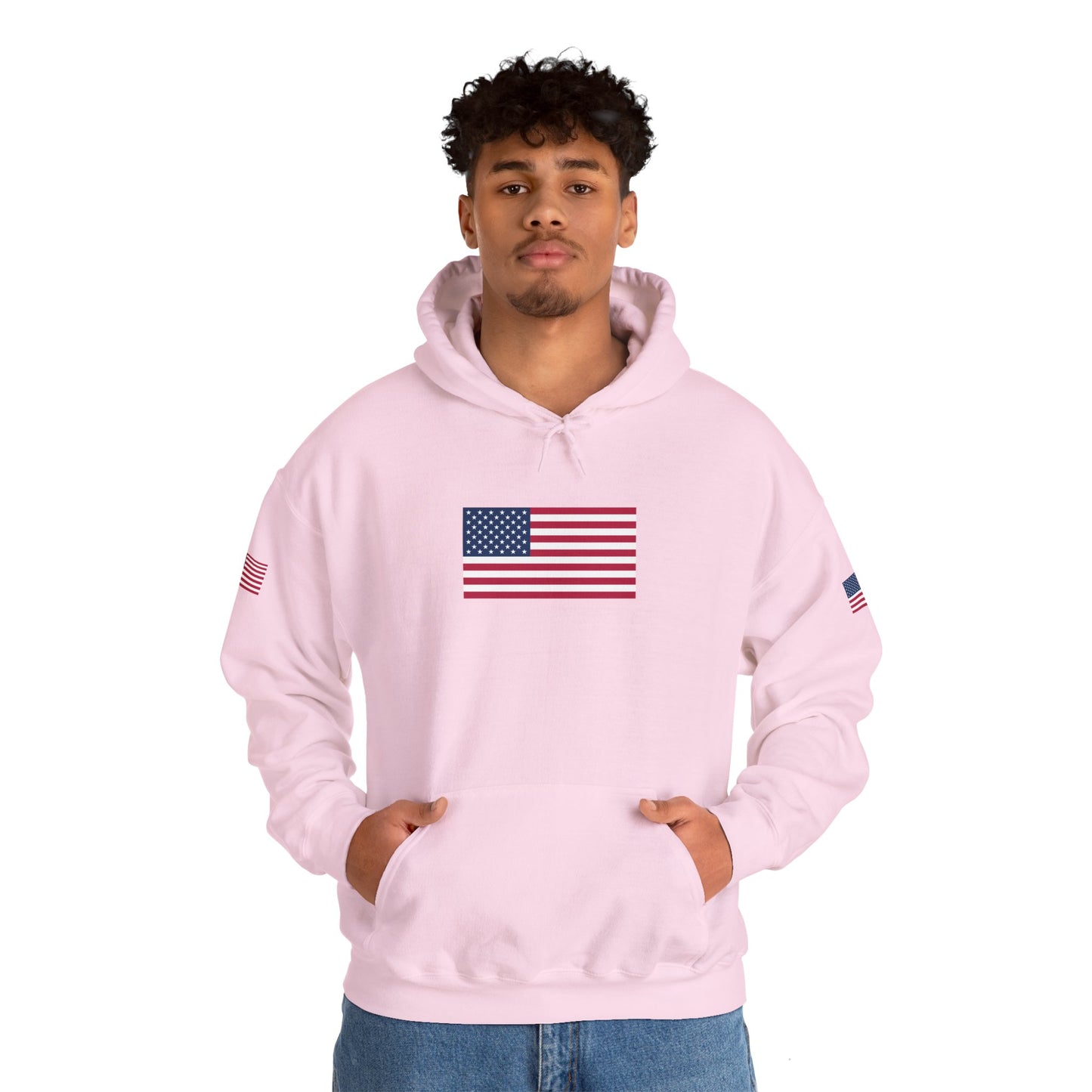 Princess Grace Patriotic American Flag Hoodie Unisex Heavy Blend Sweatshirt