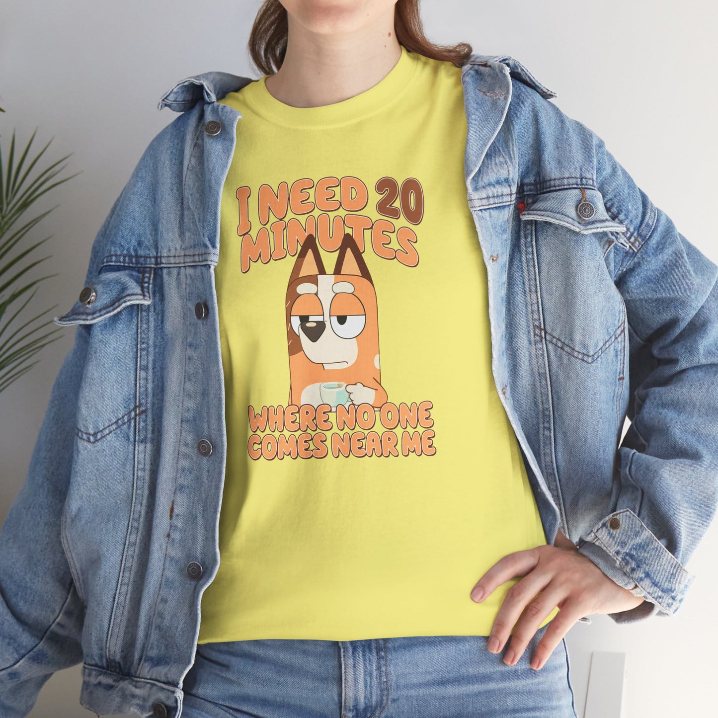 Princess Grace Bluey Funny Graphic Tee "I Need 20 Minutes"