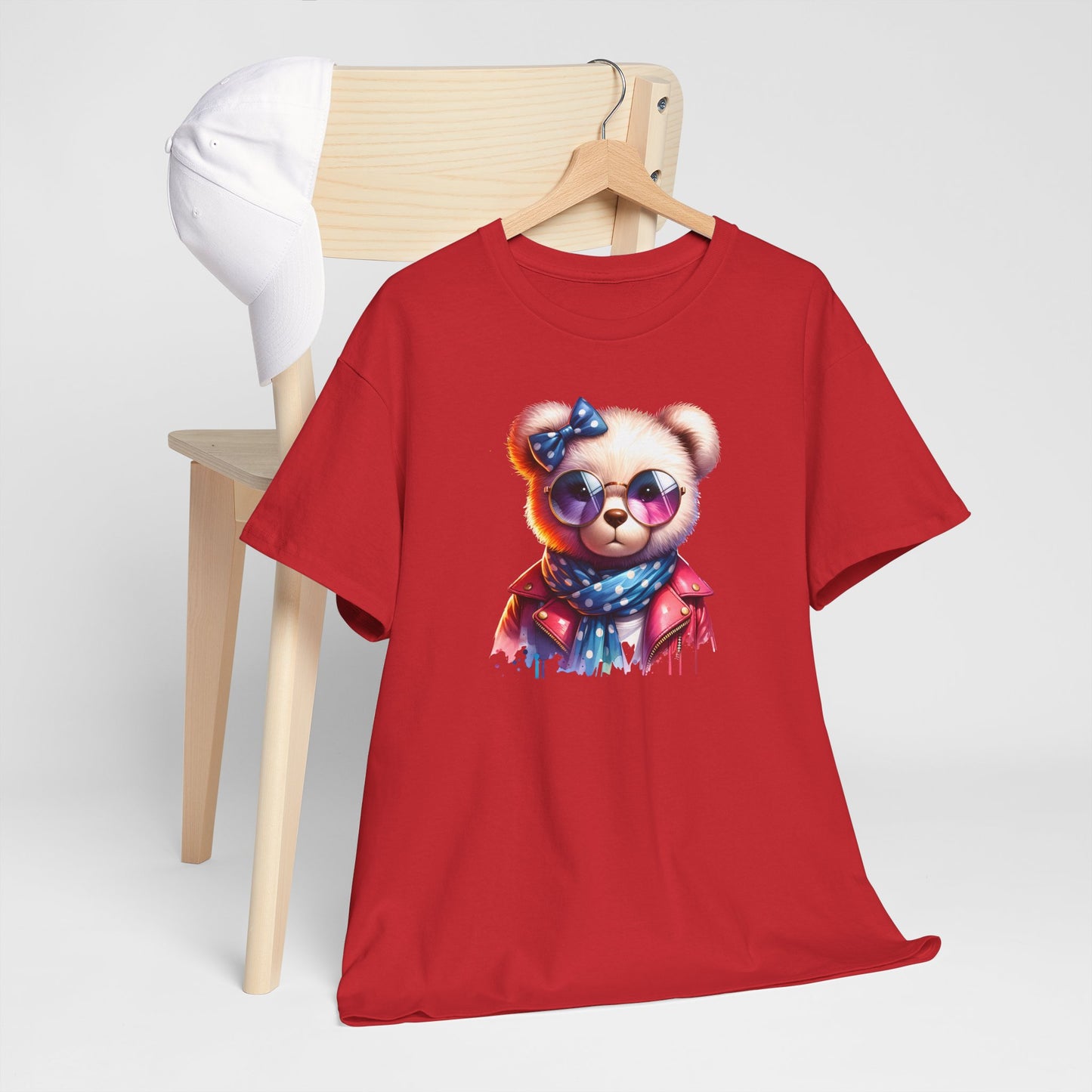 Princess Grace Cool Bear Graphic Unisex Heavy Cotton Tee Stylish & Fun for All