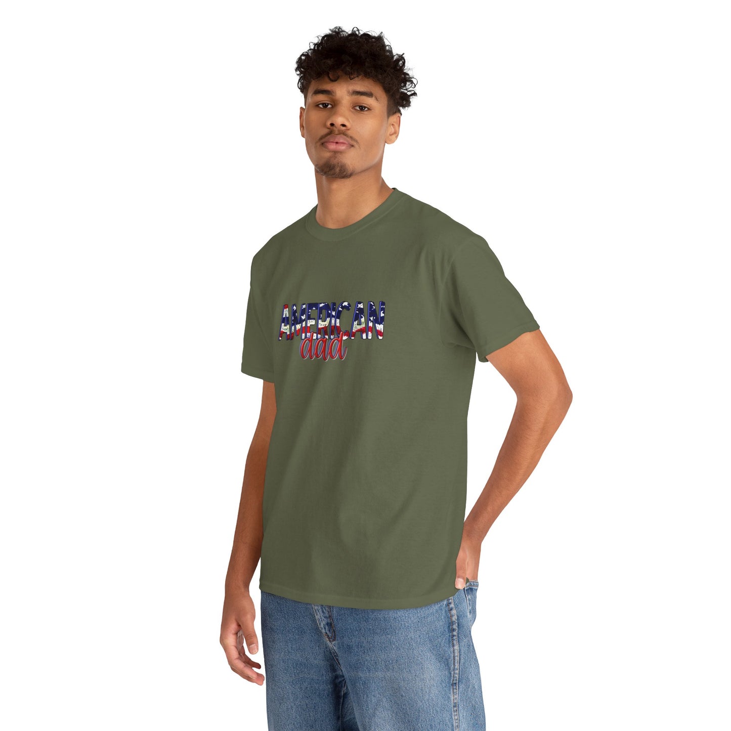 Princess Grace Patriotic American Dad Tee Unisex Heavy Cotton T-Shirt