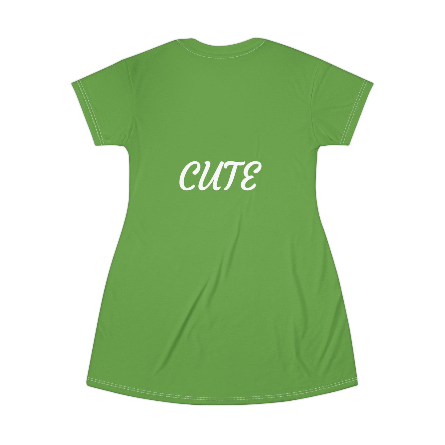 Princess Grace Cute Green T-Shirt Dress Perfect for Everyday and Parties