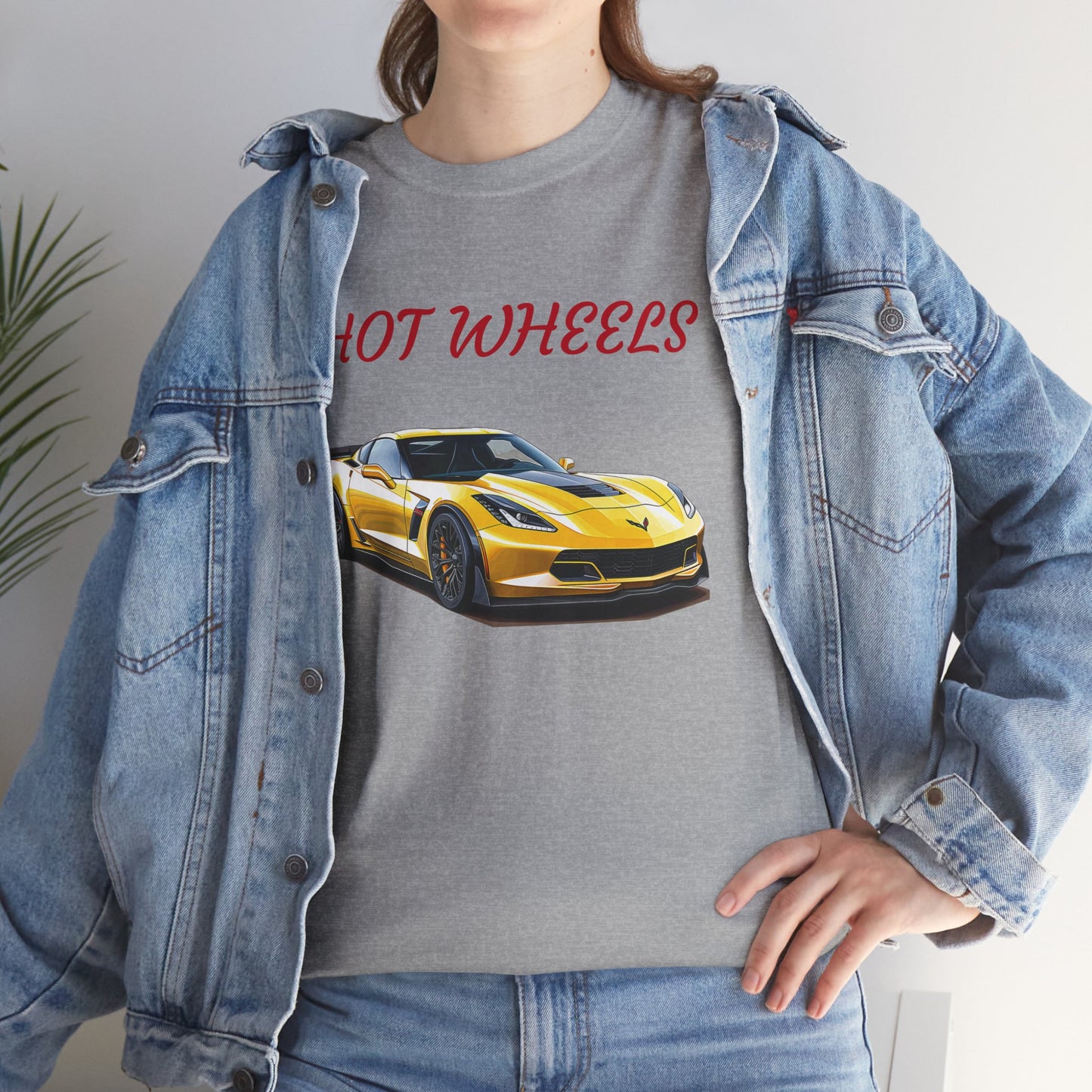 Princess Grace Hot Wheels Unisex Heavy Cotton Tee Sports Car Graphic T-Shirt
