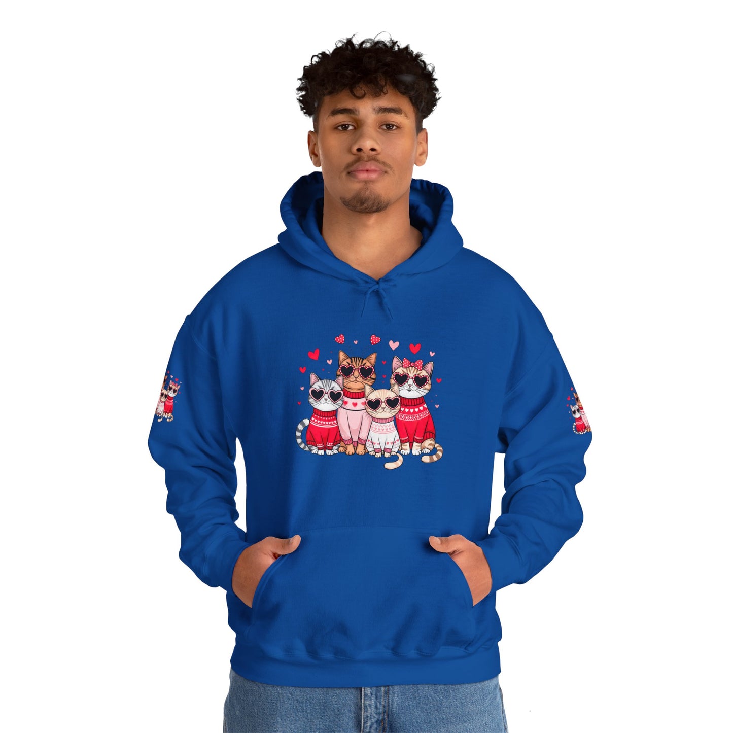 Princess Grace Cute Cat Lovers Hoodie with Heart Design