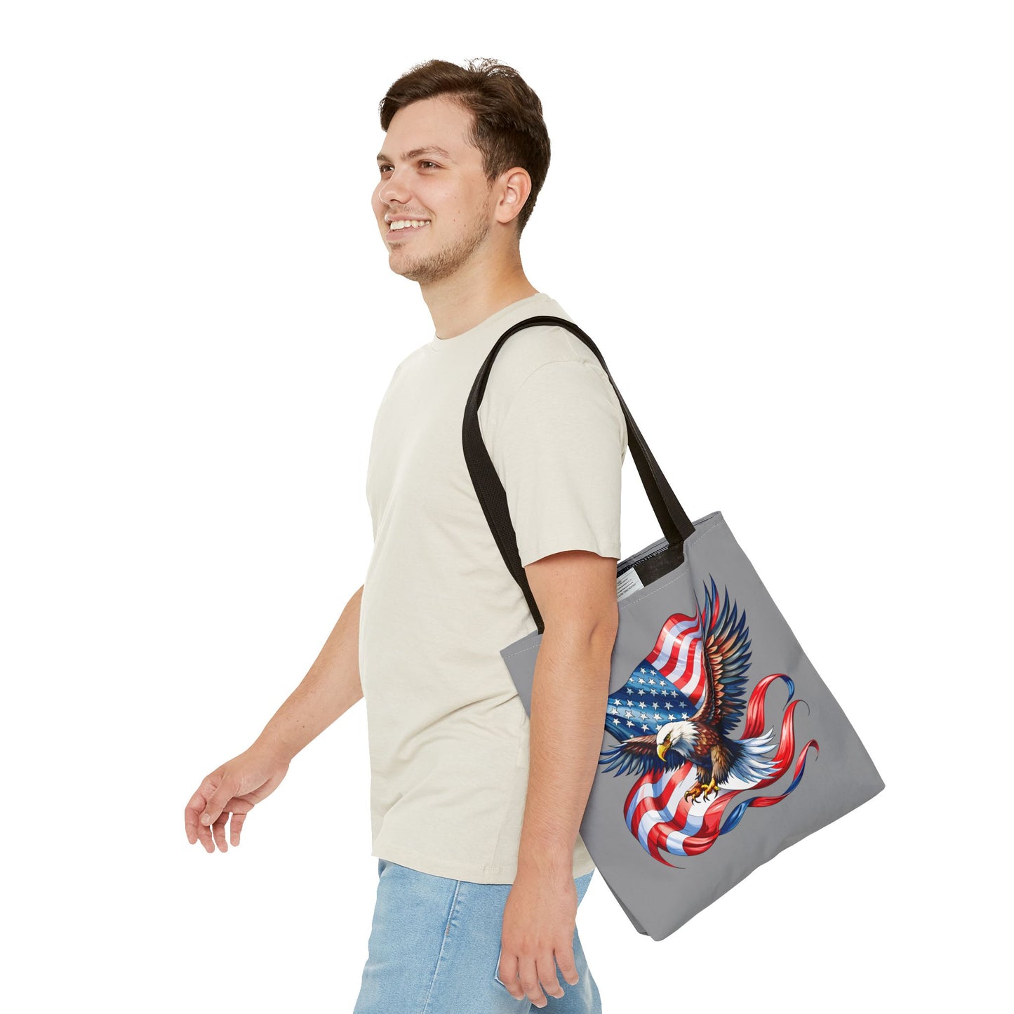 Princess Grace Patriotic Eagle Tote Bag Perfect for Fourth of July and Memorial Day
