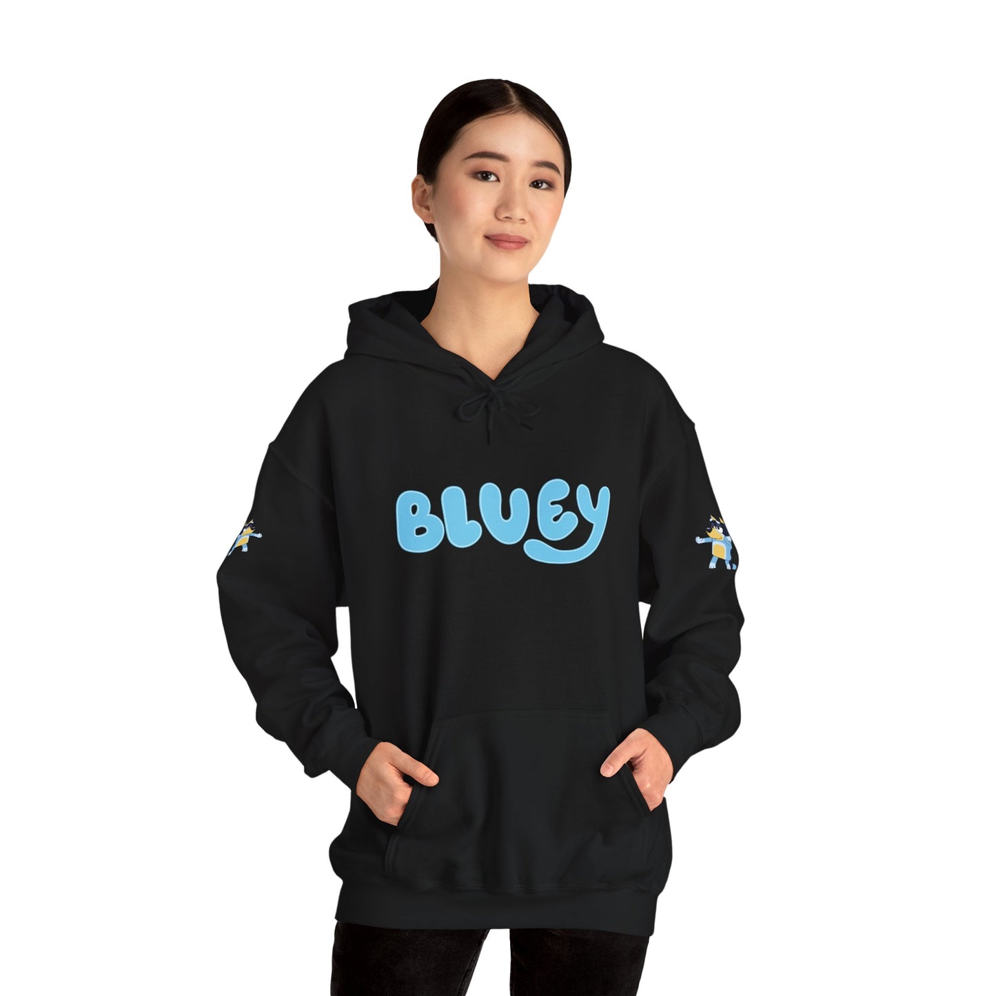 Princess Grace Bluey Unisex Hooded Sweatshirt Cozy Cartoon Style for Kids & Adults