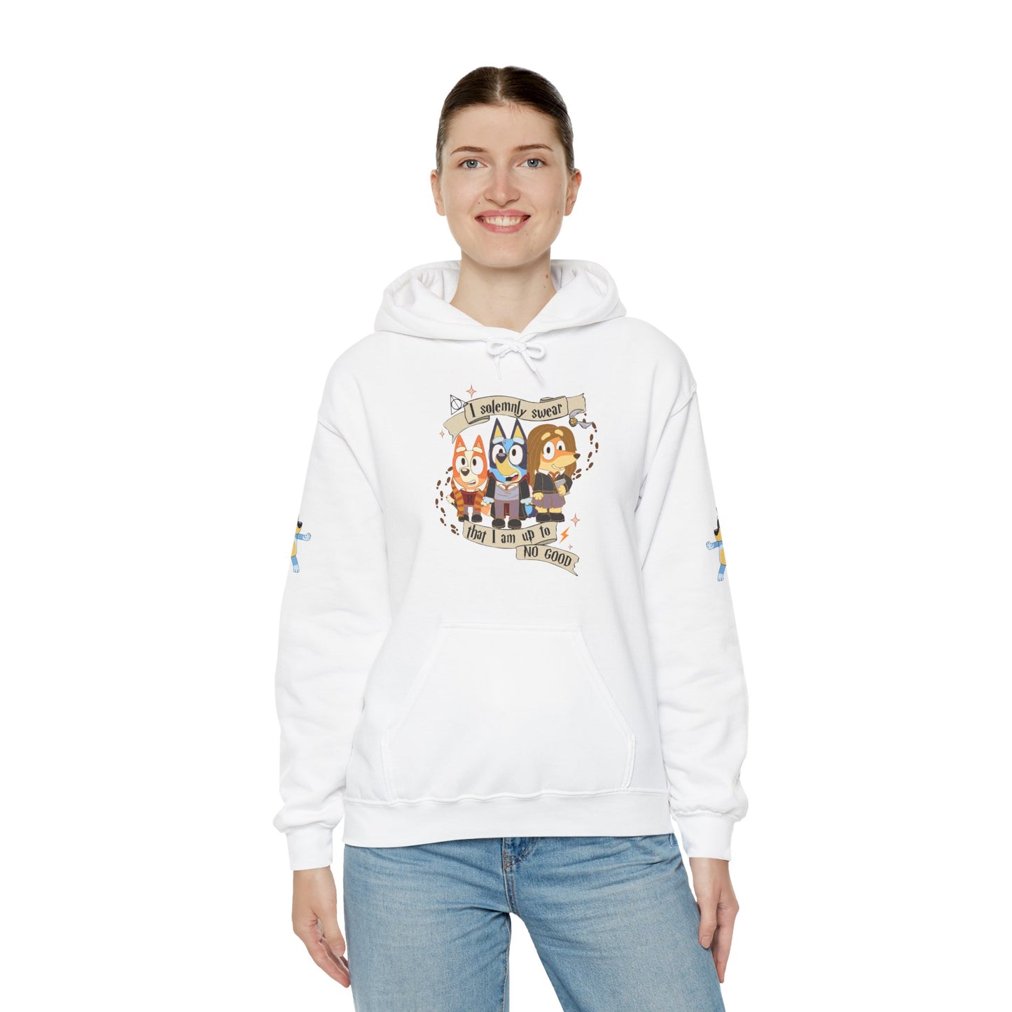 Princess Grace Bluey I Sincerely Sweet! Unisex Heavy Blend Hooded Sweatshirt for Fun Loving Fans