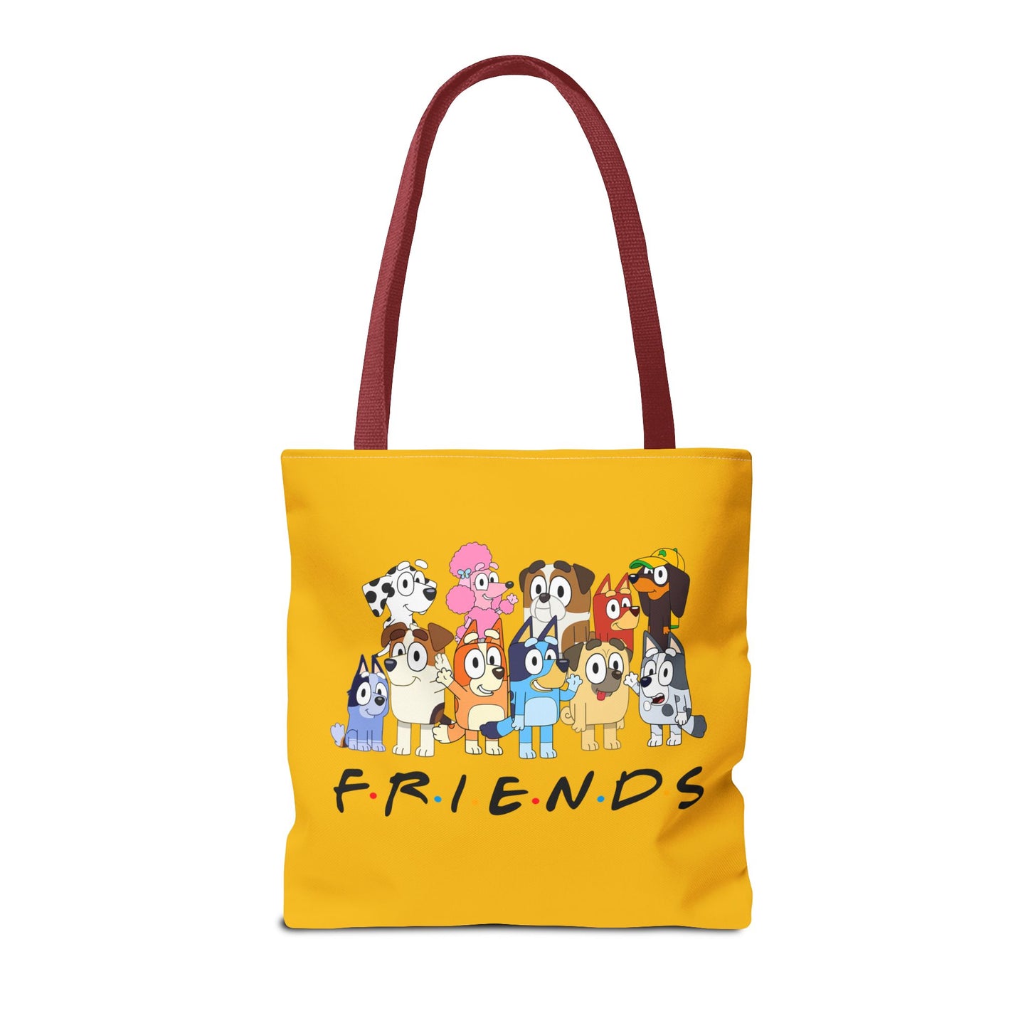 Princess Grace Bluey Colorful Friends Tote Bag Perfect for Dog Lovers and Casual Outings