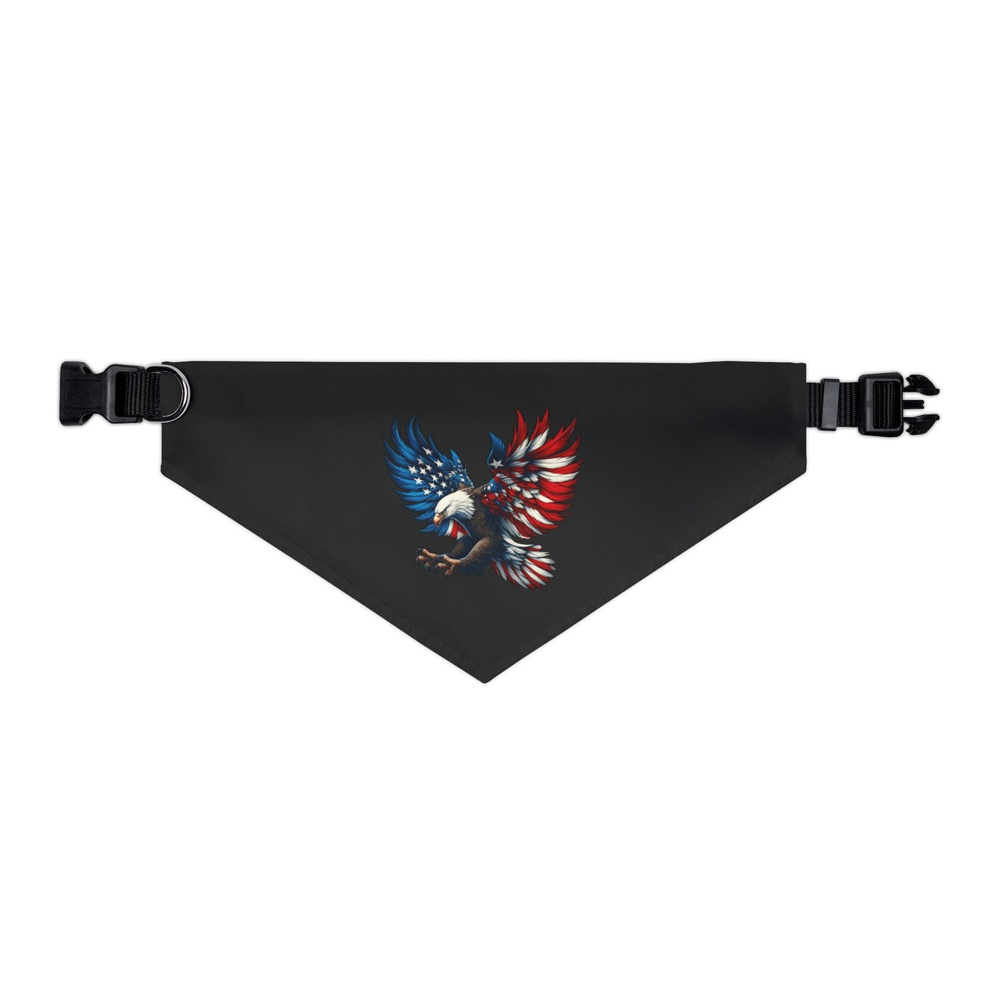 Princess Grace Patriotic Eagle Pet Bandana Collar USA Flag Design for Dogs