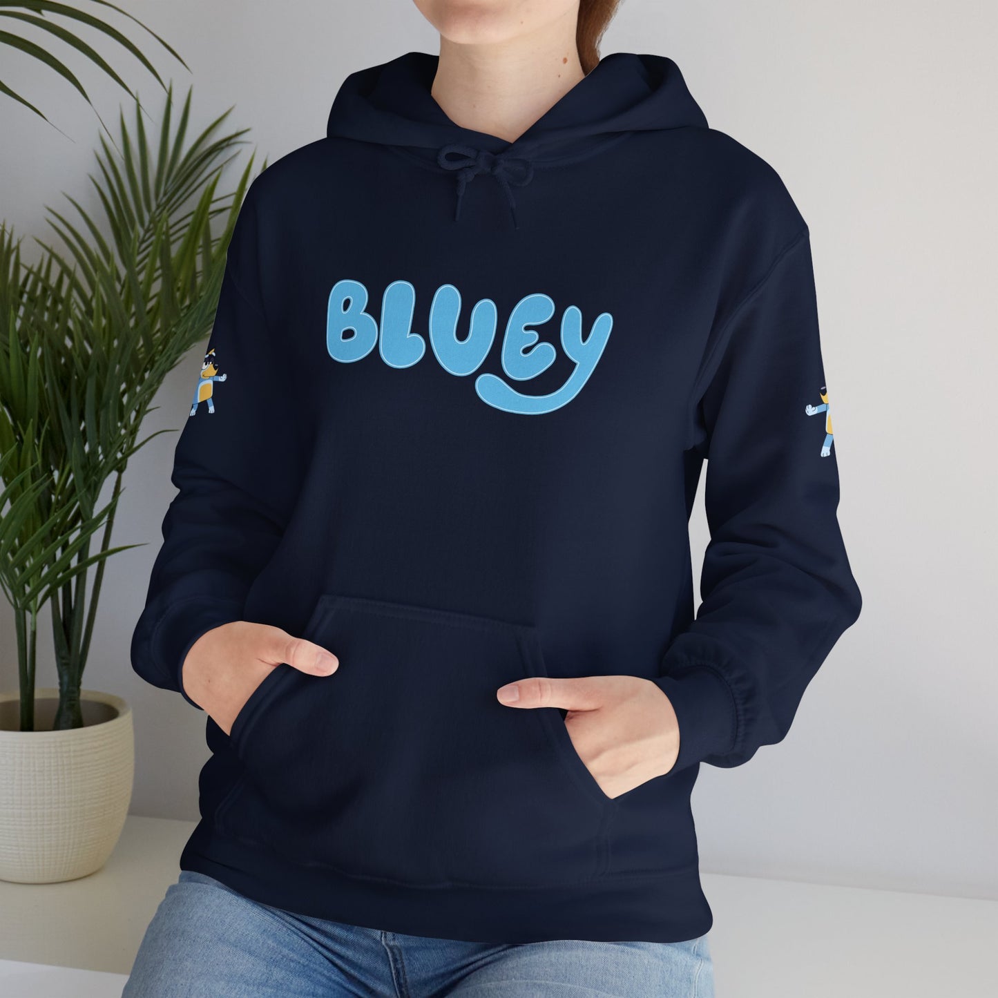 Princess Grace Bluey Unisex Hooded Sweatshirt Cozy Cartoon Style for Kids & Adults