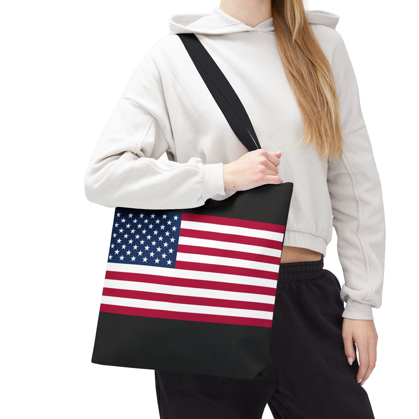 Princess Grace Patriotic Tote Bag USA Flag Design Ideal for Independence Day & Everyday Use