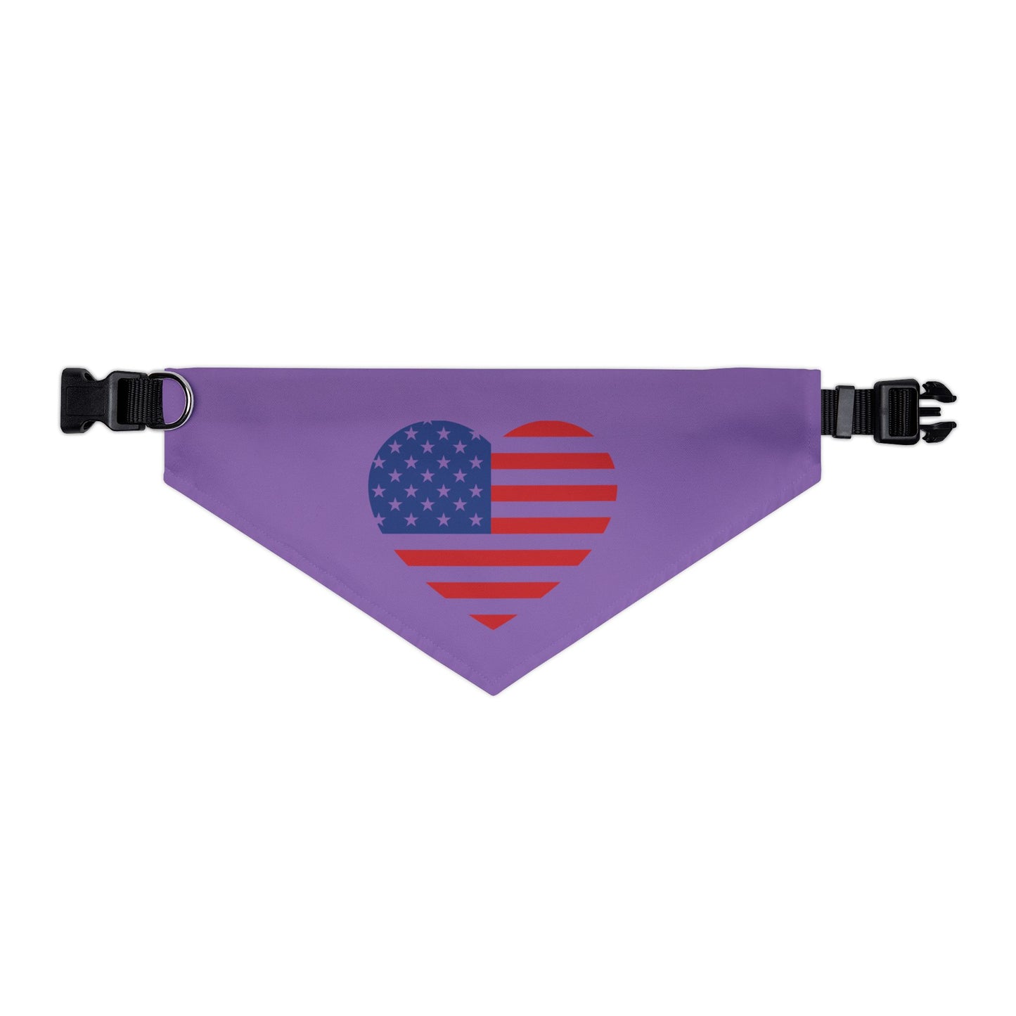 Princess Grace Patriotic Pet Bandana Collar American Heart Design for Dogs