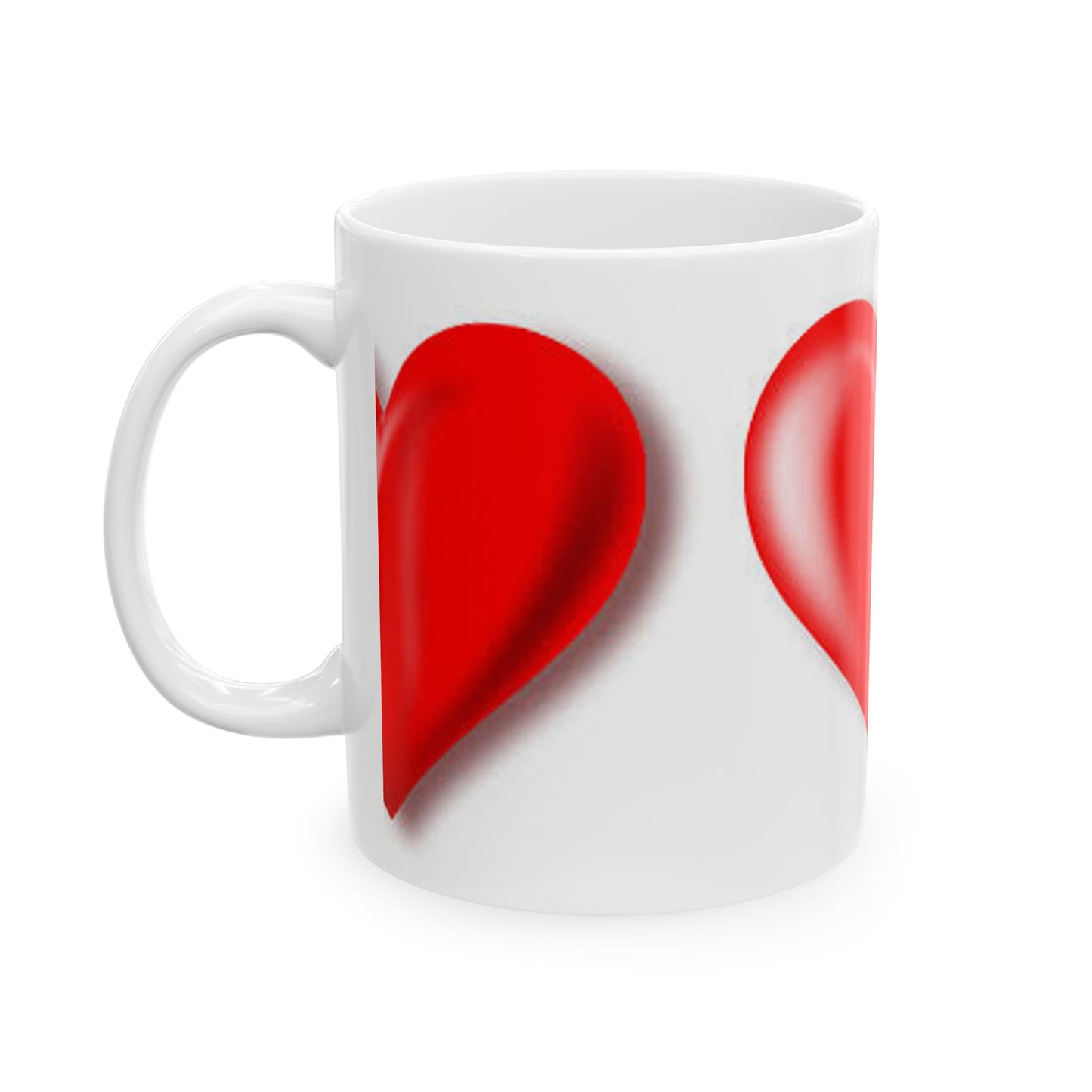 Princess Grace Red Heart Ceramic Mug Perfect Gift for Valentine's Day & Loved Ones