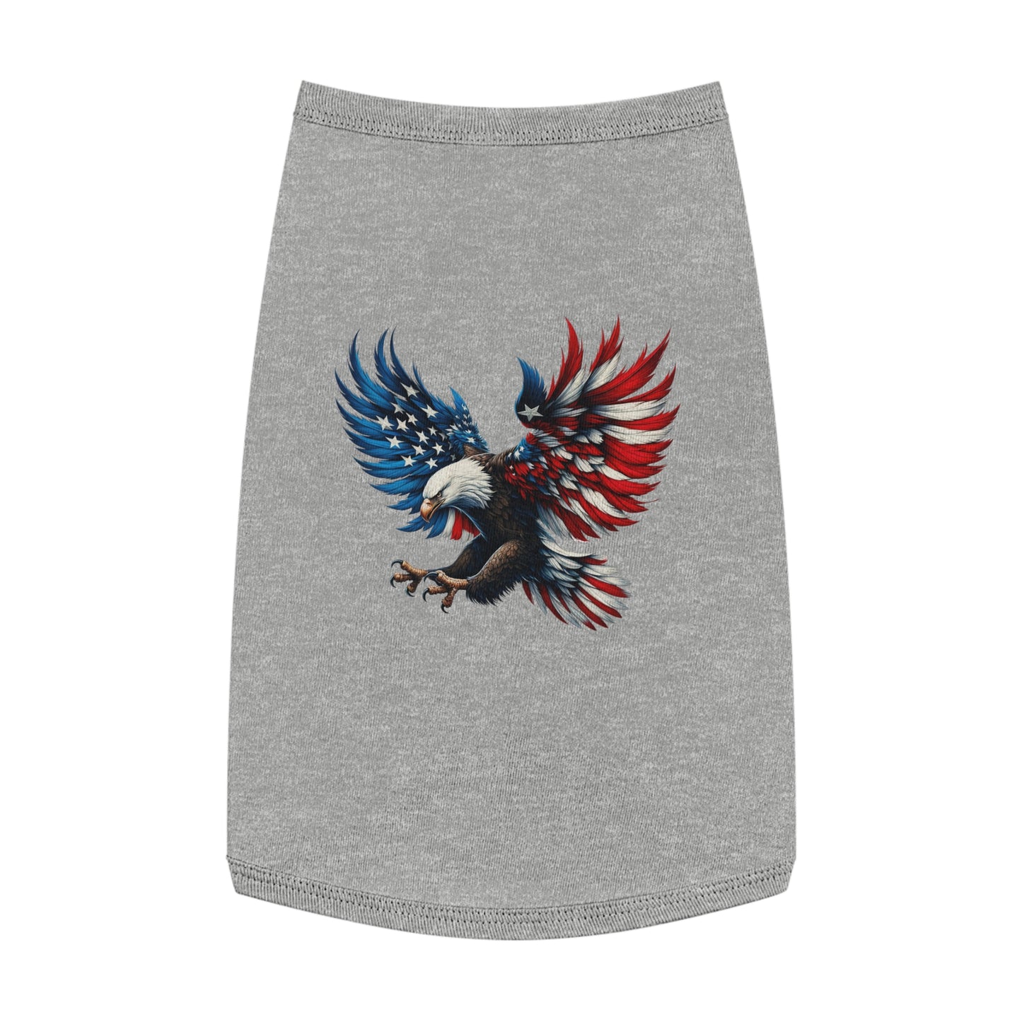 Princess Grace Patriotic Eagle Pet Tank Top Comfortable & Stylish Holiday Apparel for Dogs