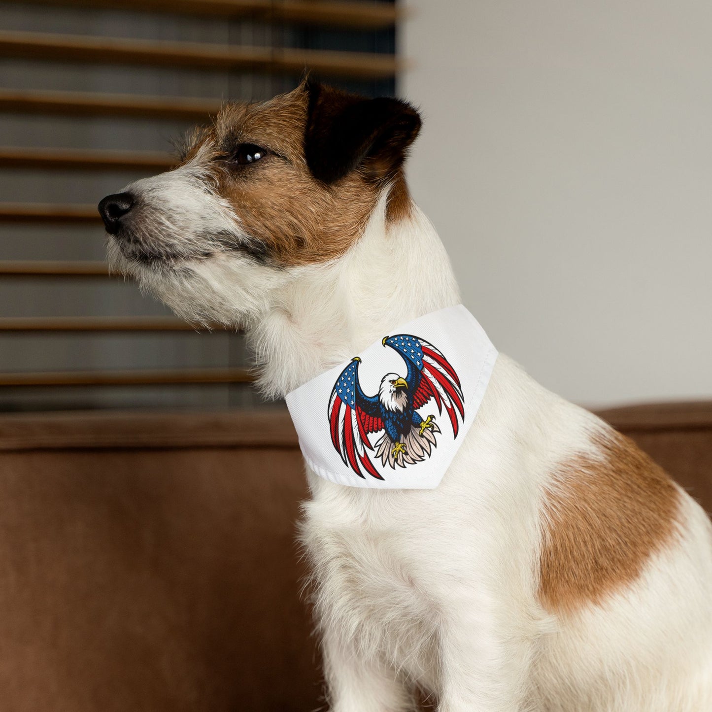 Princess Grace Patriotic Eagle Pet Bandana Collar for Dogs Perfect for 4th of July Celebrations