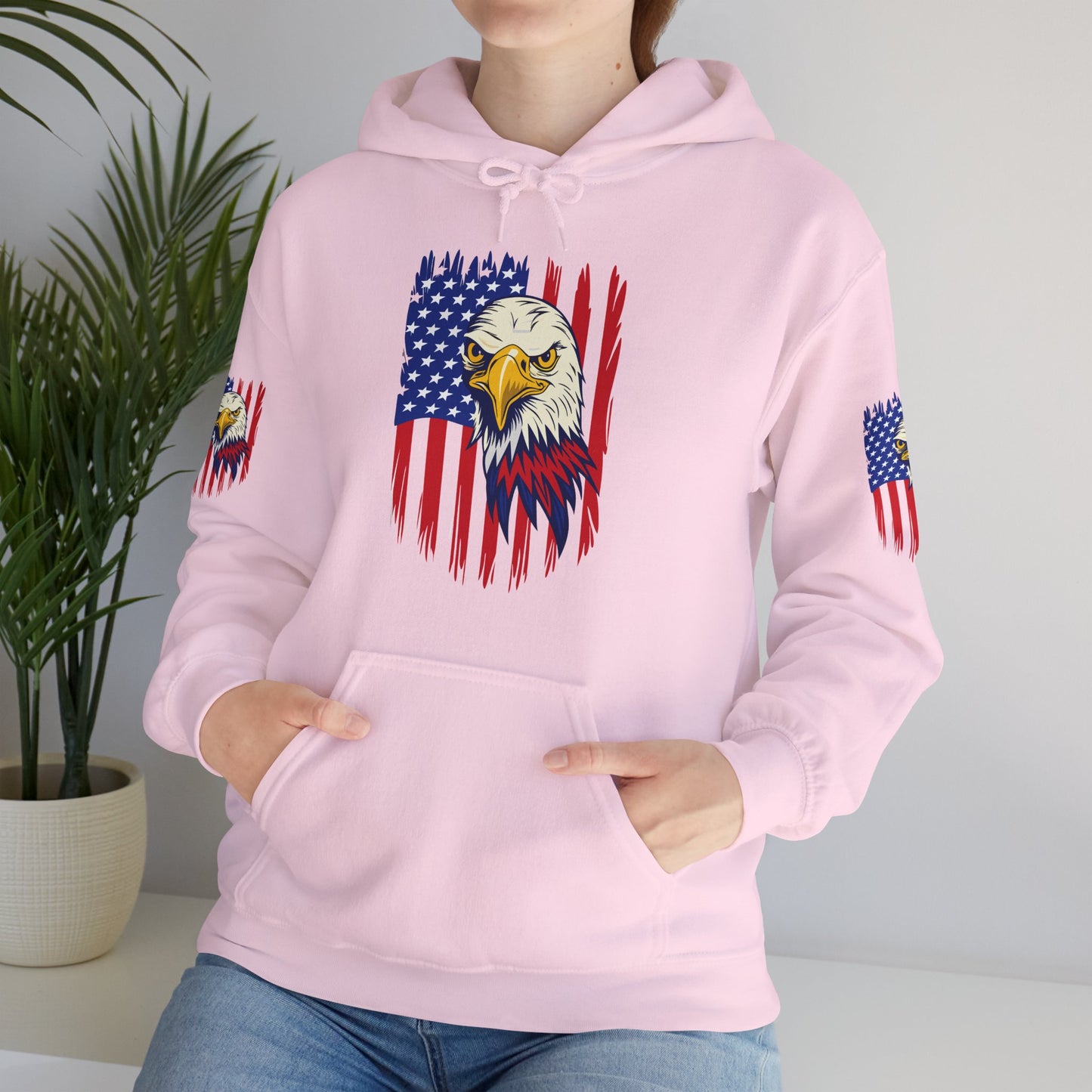 Princess Grace Patriotic Eagle Unisex Heavy Blend Hoodie