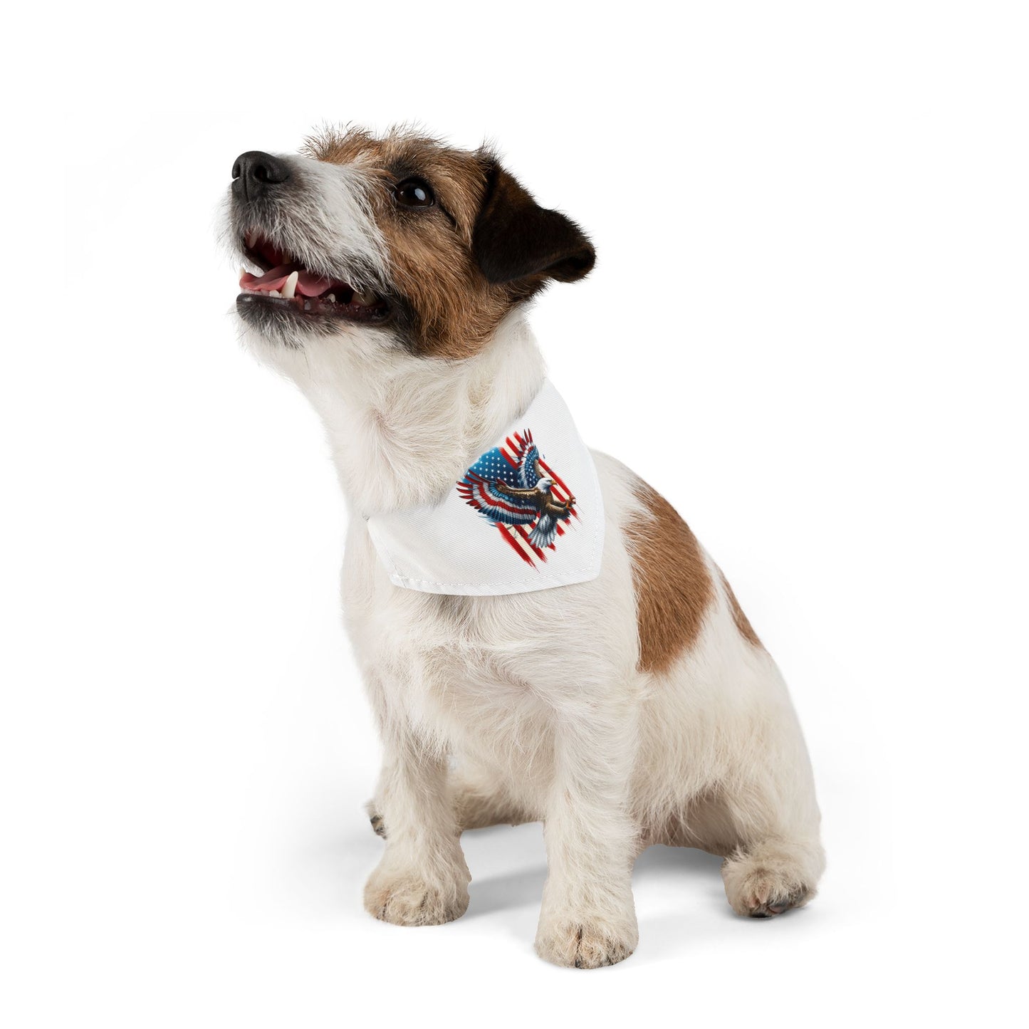 Princess Grace Patriotic Pet Bandana Collar American Flag Eagle Design