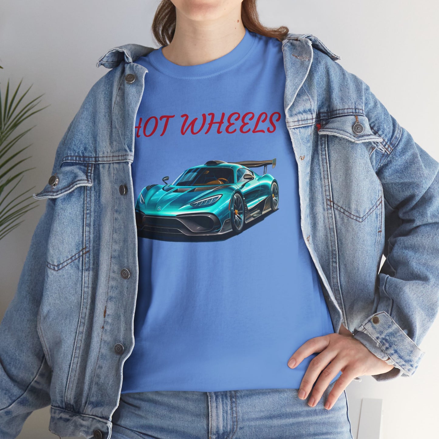 Princess Grace Hot Wheels Unisex Heavy Cotton Tee Cool Car Graphic T-Shirt for Automotive Enthusiasts