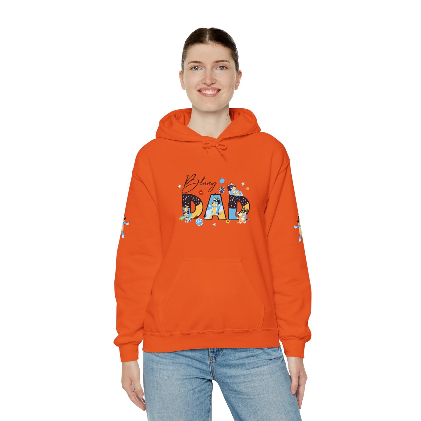 Princess Grace Bluey Funny "Baby's Dad" Unisex Hooded Sweatshirt ,Perfect Gift for New Dads