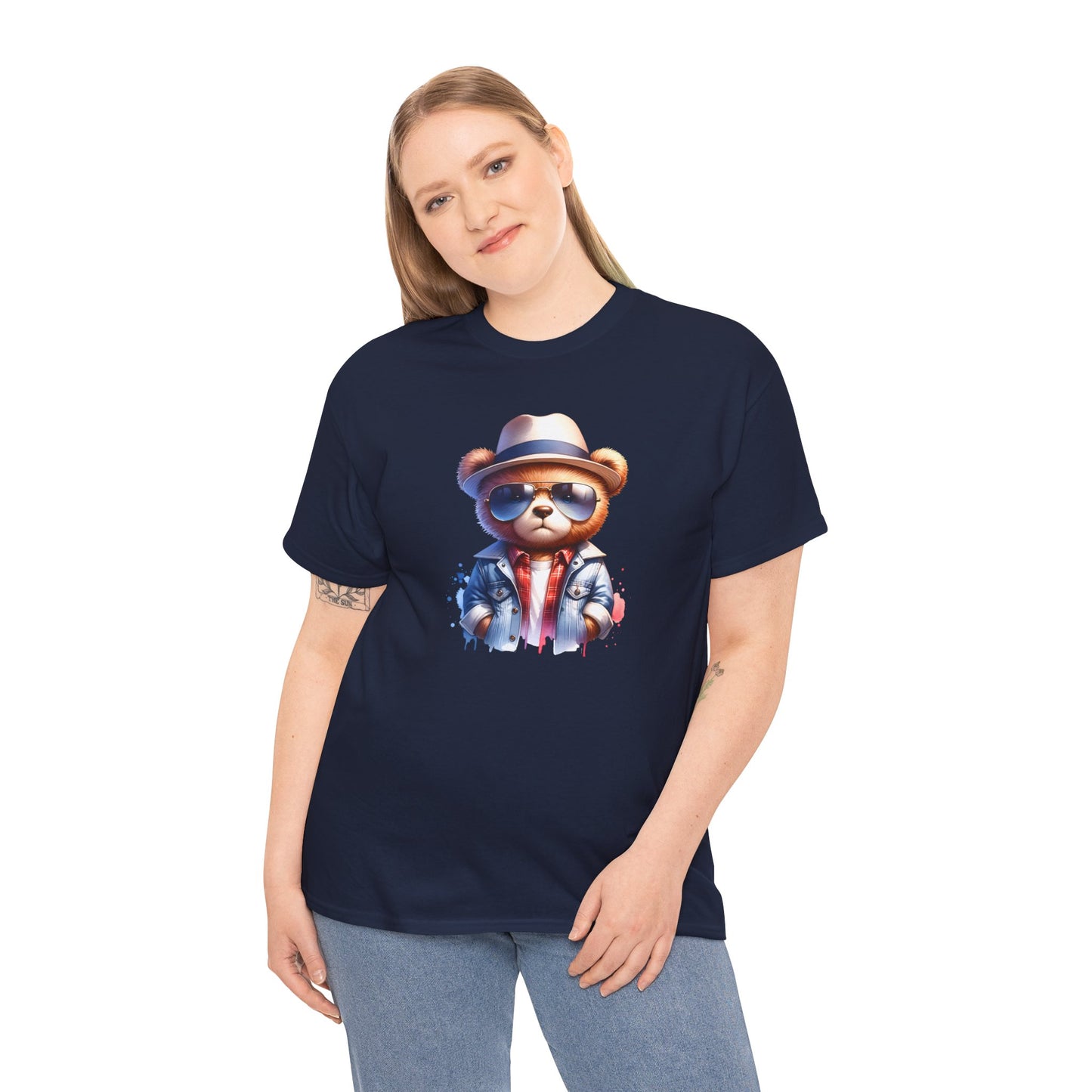 Princess Grace Cool Bear Graphic Unisex Heavy Cotton Tee
