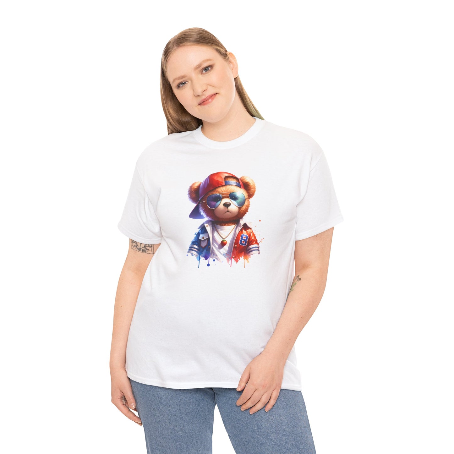 Princess Grace Cool Bear Graphic Unisex Heavy Cotton Tee