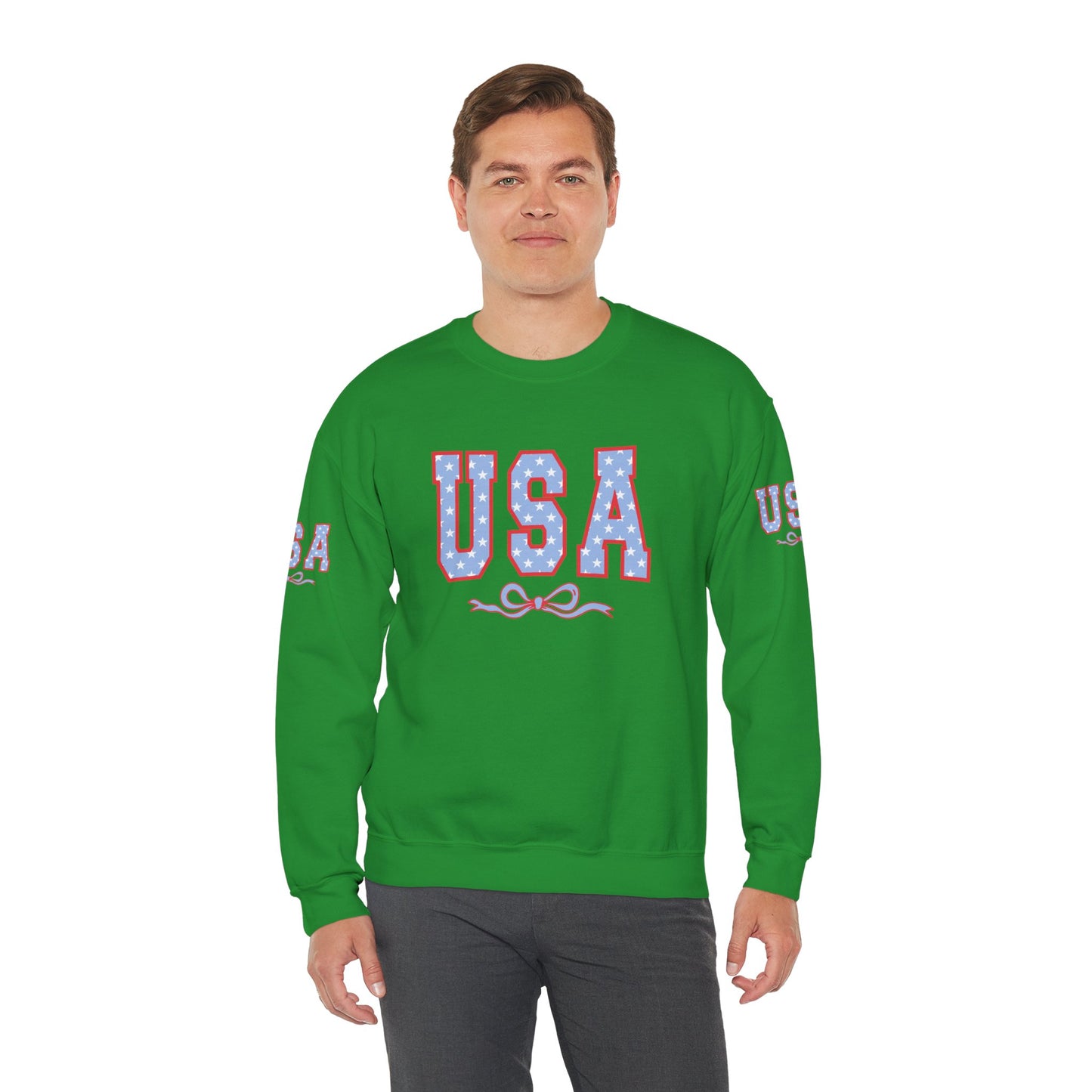 Princess Grace USA Patriotic Crewneck Sweatshirt for All Seasons