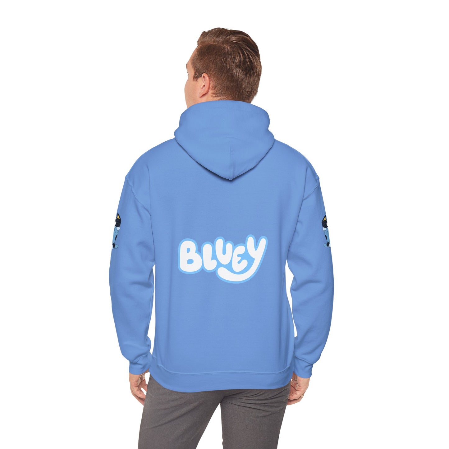 Princess Grace Bluey Unisex Heavy Blend Hoodie Cozy Cartoon Sweatshirt for Kids & Adults