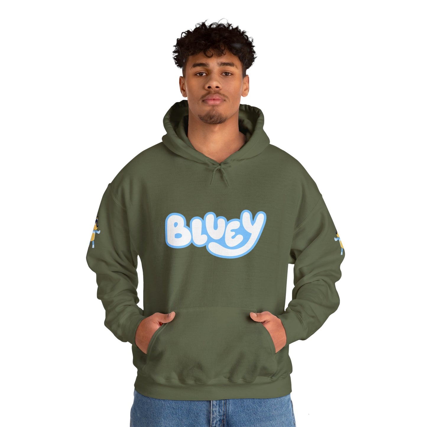 Princess Grace Bluey Unisex Heavy Blend Hoodie Cozy Cartoon Sweatshirt for Kids & Adults