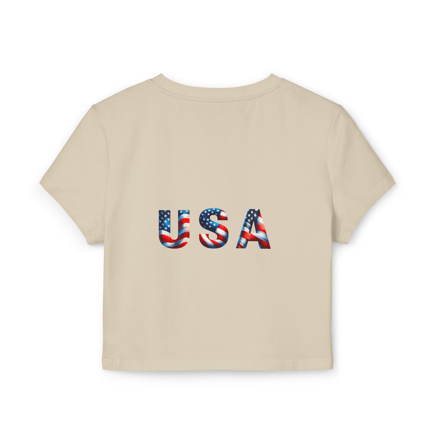 Princess Grace Patriotic USA Women's Baby Tee Celebrate Independence Day in Style