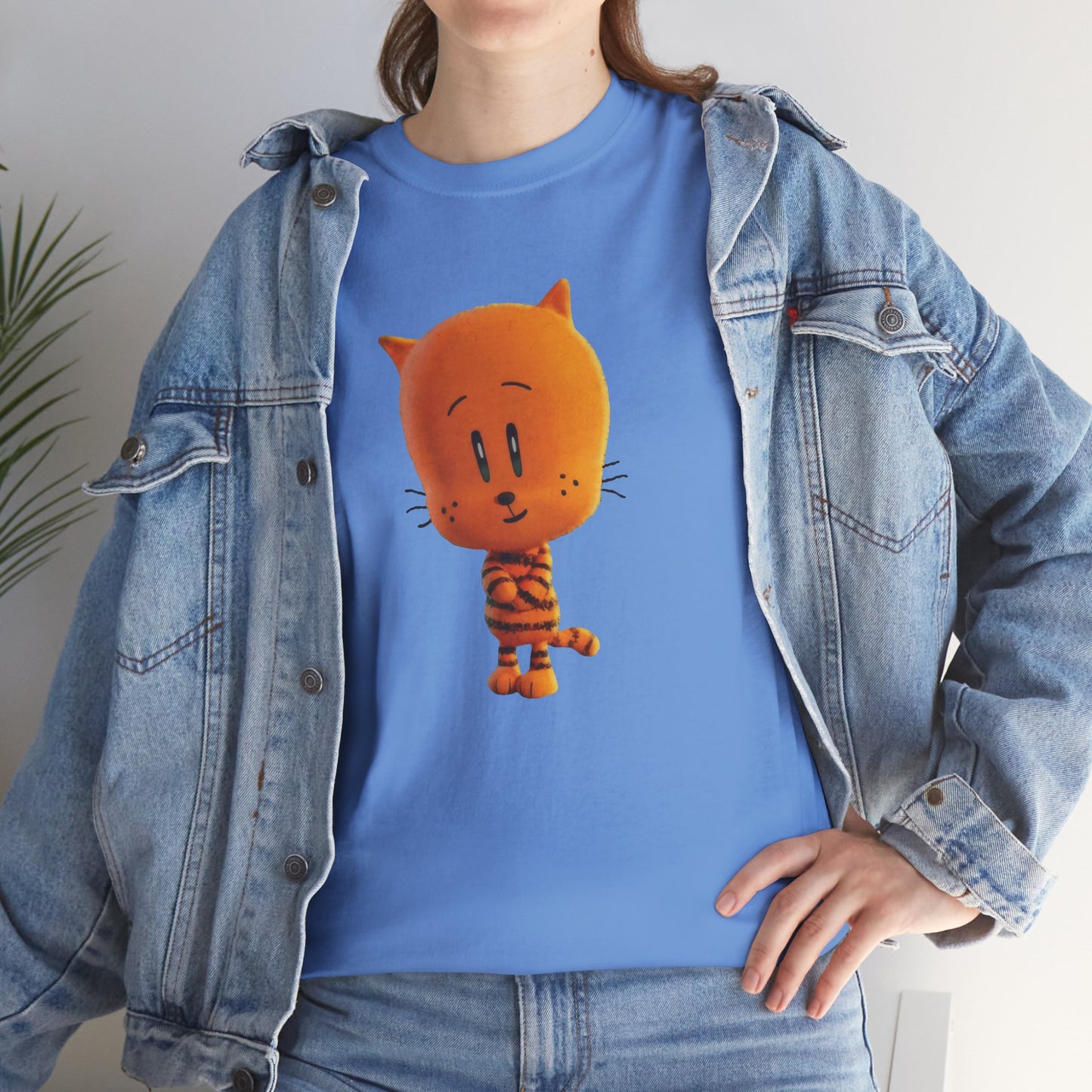 Princess Grace Funny Cartoon Cat Unisex Heavy Cotton Tee