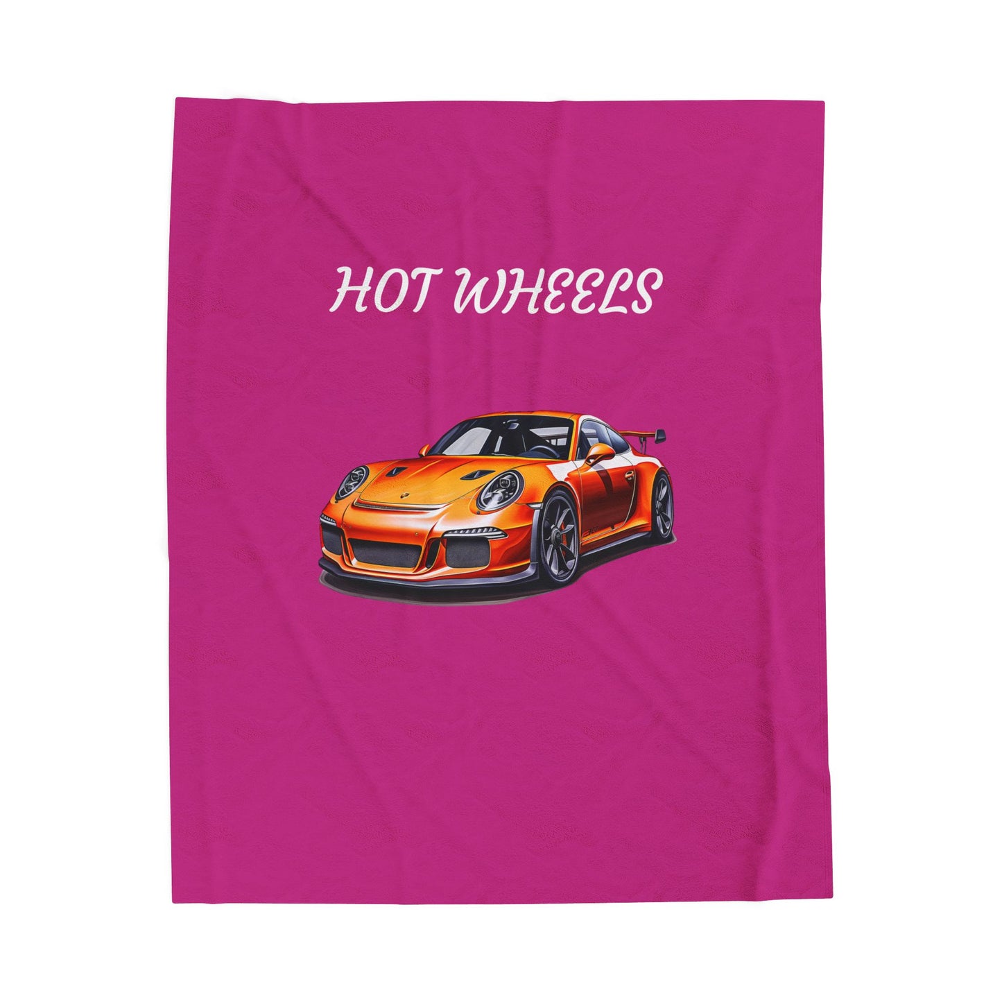 Princess Grace Hot Wheels Plush Blanket Cozy Automotive Throw for Car Enthusiasts