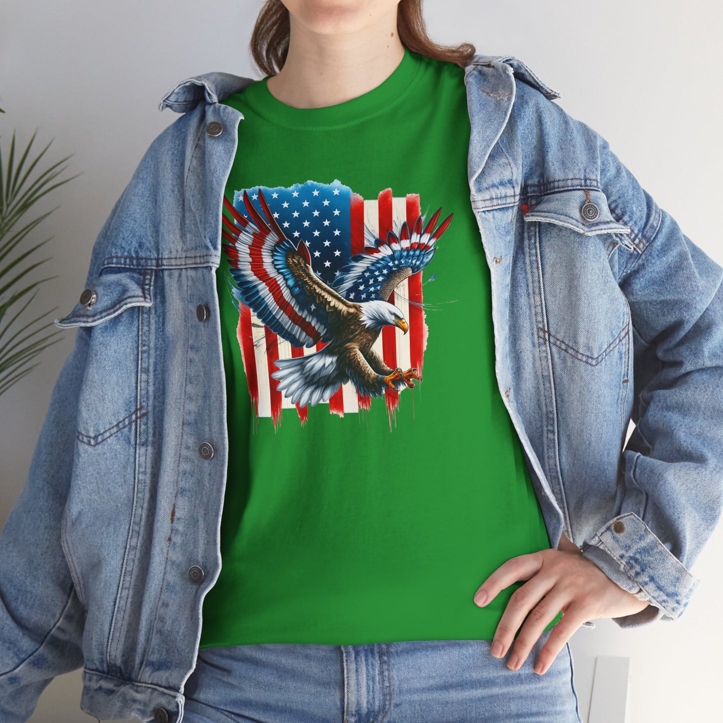 Princess Grace Patriotic Eagle Unisex Heavy Cotton Tee