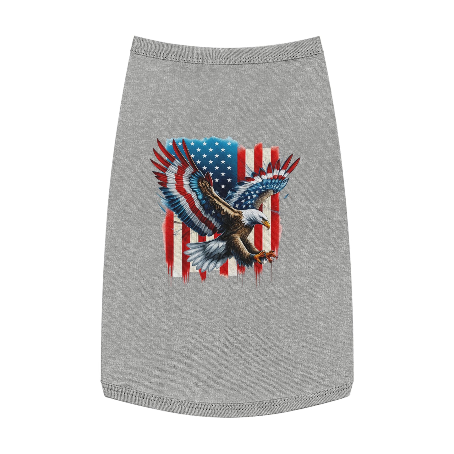 Princess Grace Patriotic Eagle Pet Tank Top Perfect for Celebrating Independence Day or Outdoor Adventures