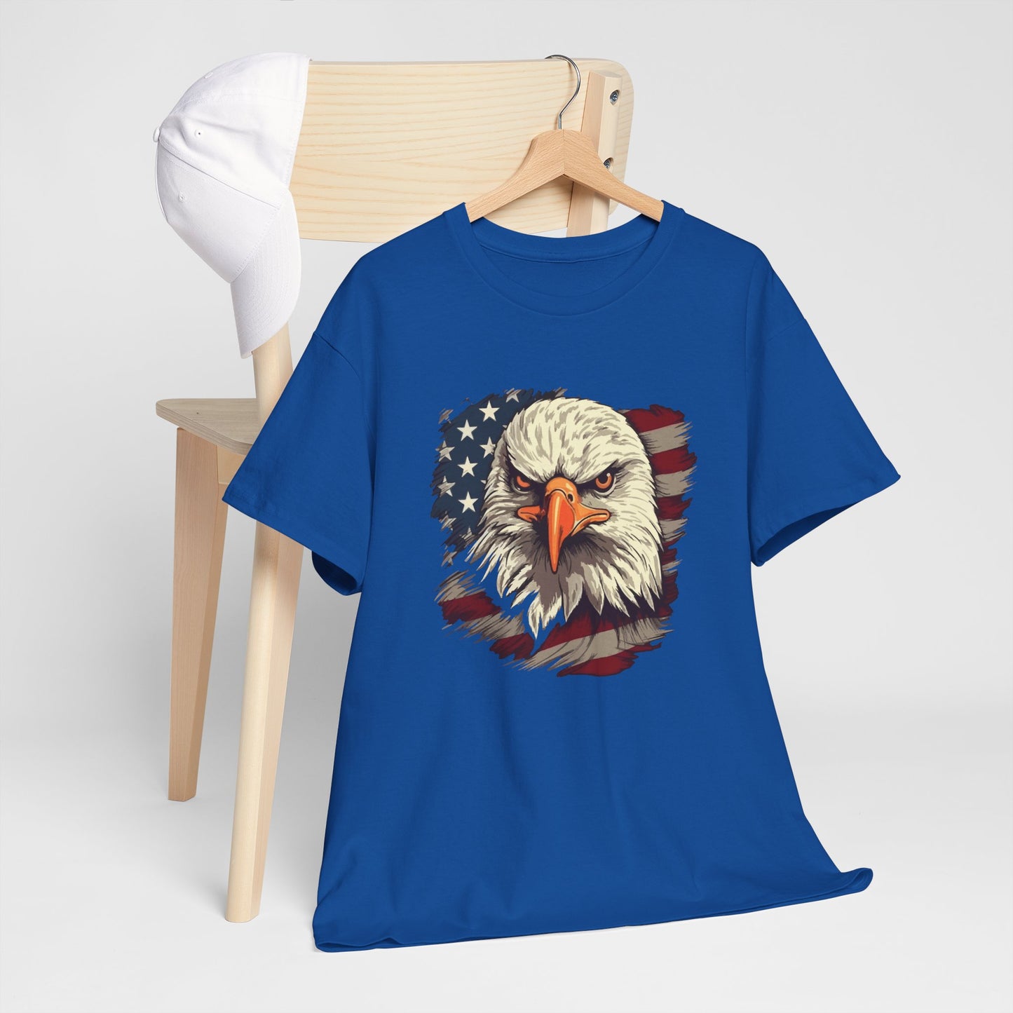 Princess Grace Patriotic Eagle Graphic Tee Unisex Heavy Cotton T-Shirt