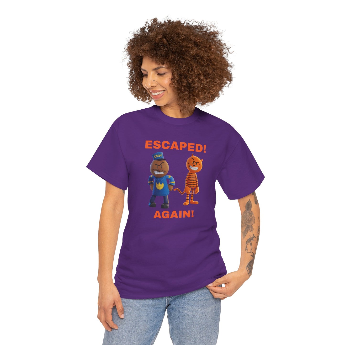 Princess Grace Humorous Escaped Again Unisex Heavy Cotton Tee