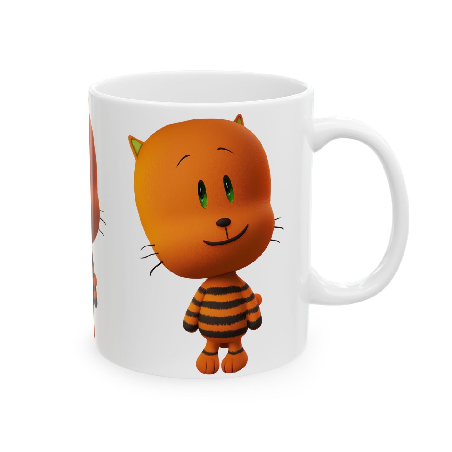 Princess Grace Cute Cartoon Cat Ceramic Mug 11oz & 15oz Perfect Gift for Cat Lovers