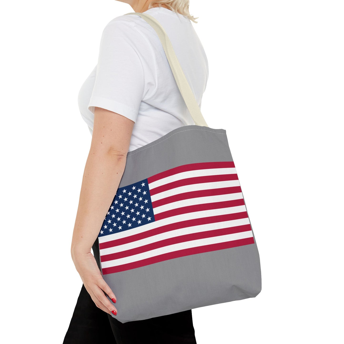 Princess Grace Patriotic American Flag Tote Bag Perfect for Independence Day & Everyday Use