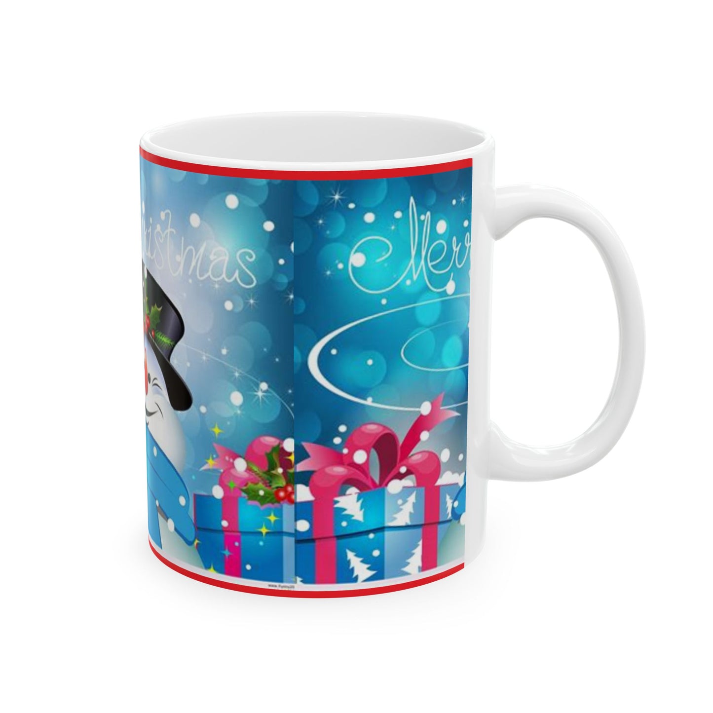Princess Grace Festive Christmas Snowman Ceramic Mug 11oz & 15oz