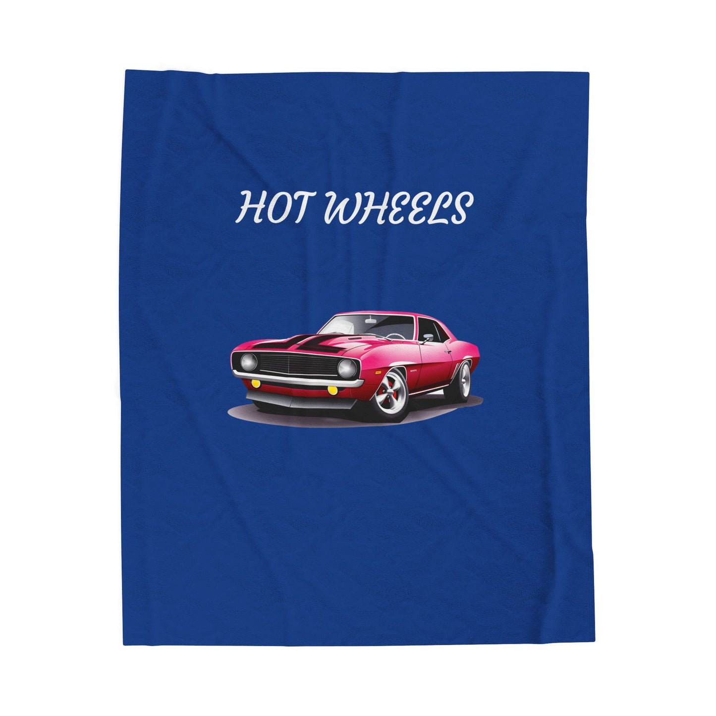 Princess Grace Hot Wheels Velveteen Plush Blanket Cozy Car Themed Throw for Kids and Auto Enthusiasts