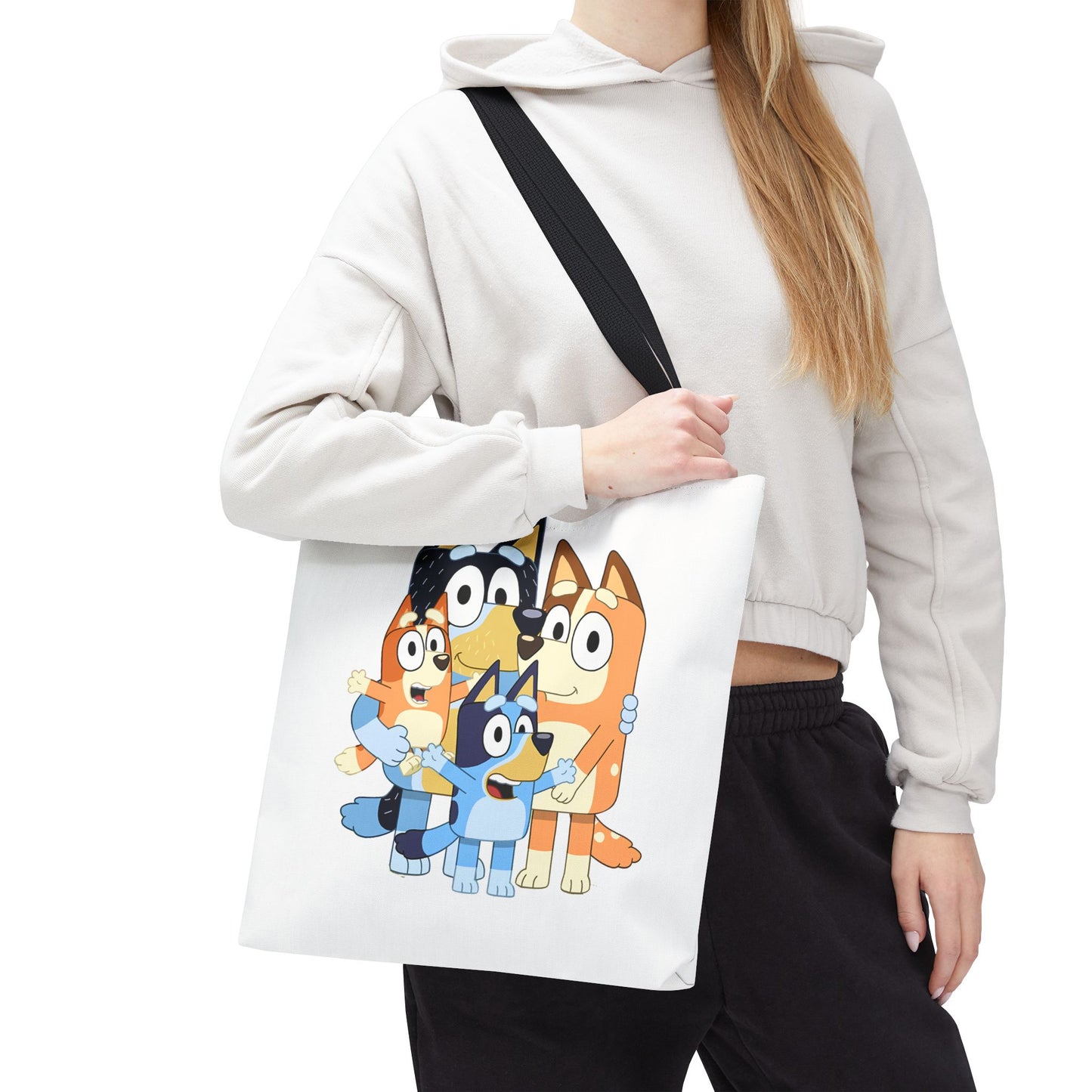 Princess Grace Bluey Family Tote Bag Cute and Fun for Kids and Parents