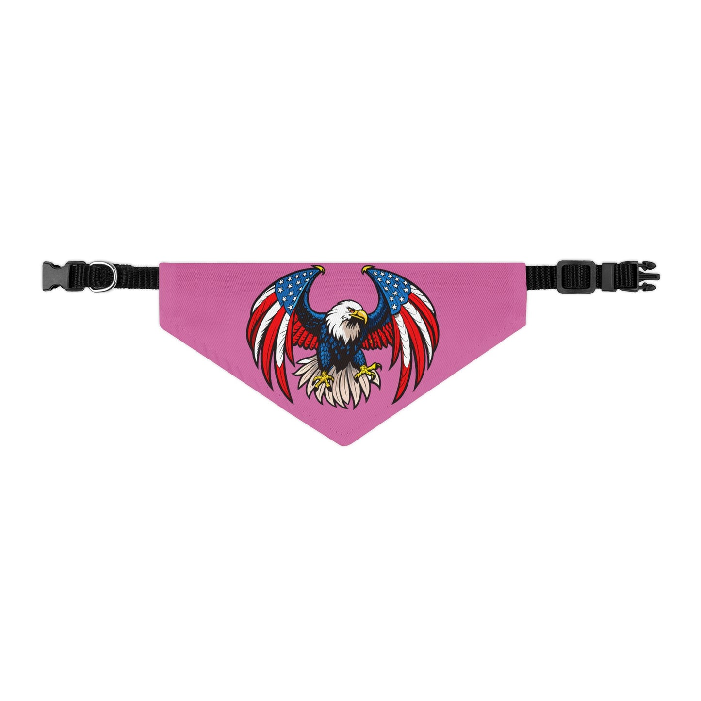 Princess Grace Patriotic Eagle Design Pet Bandana Collar Perfect for Holidays & Celebrations