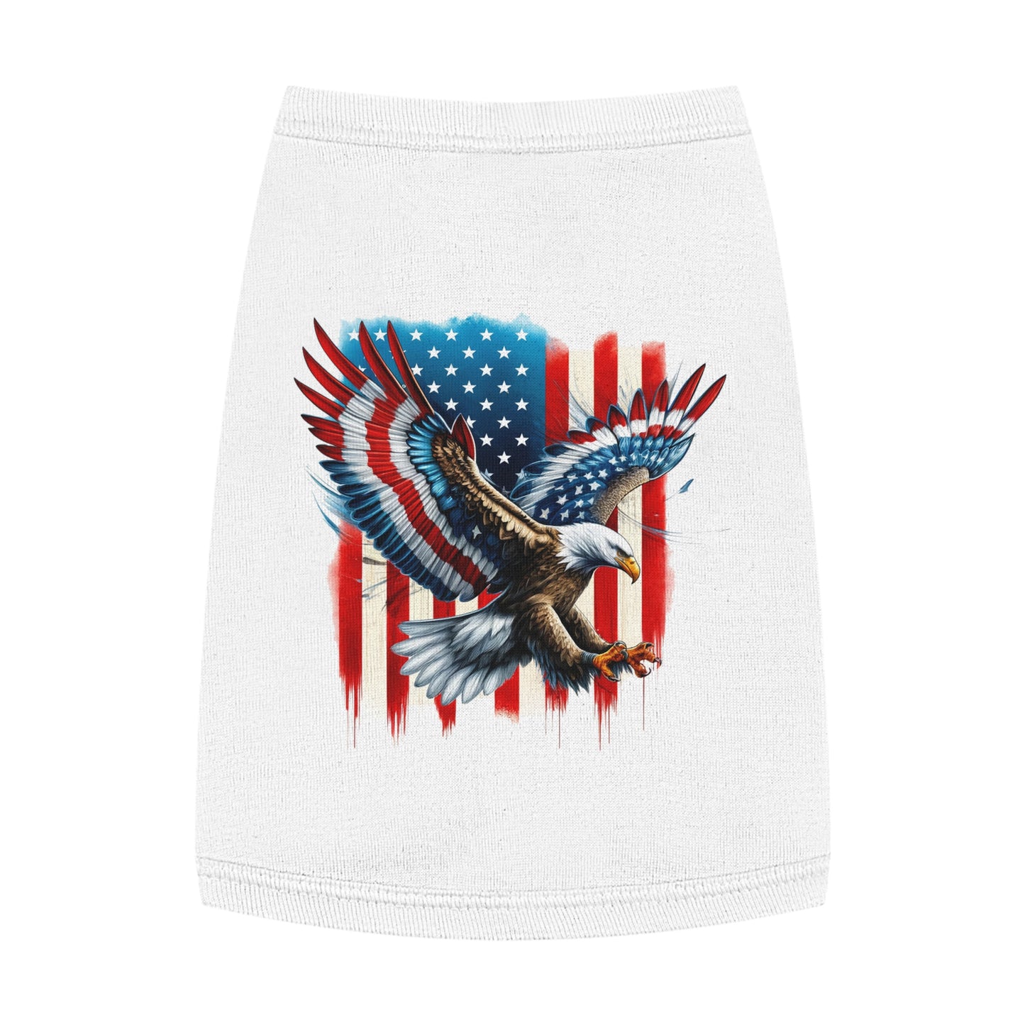 Princess Grace Patriotic Eagle Pet Tank Top Perfect for Celebrating Independence Day or Outdoor Adventures