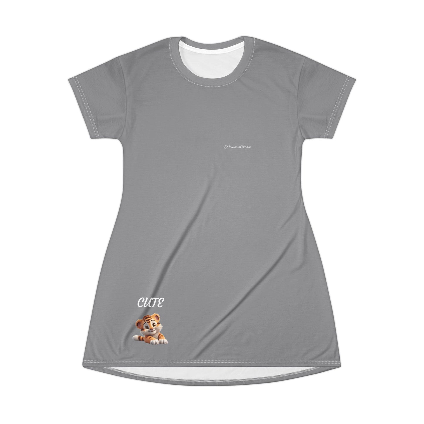 Princess Grace Cute Graphic T-Shirt Dress
