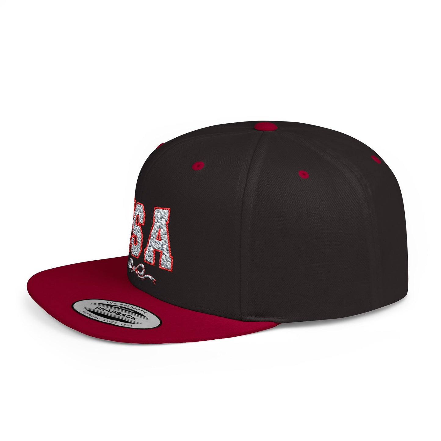 Princess Grace USA Glitter Flat Bill Snapback Hat Trendy and Stylish