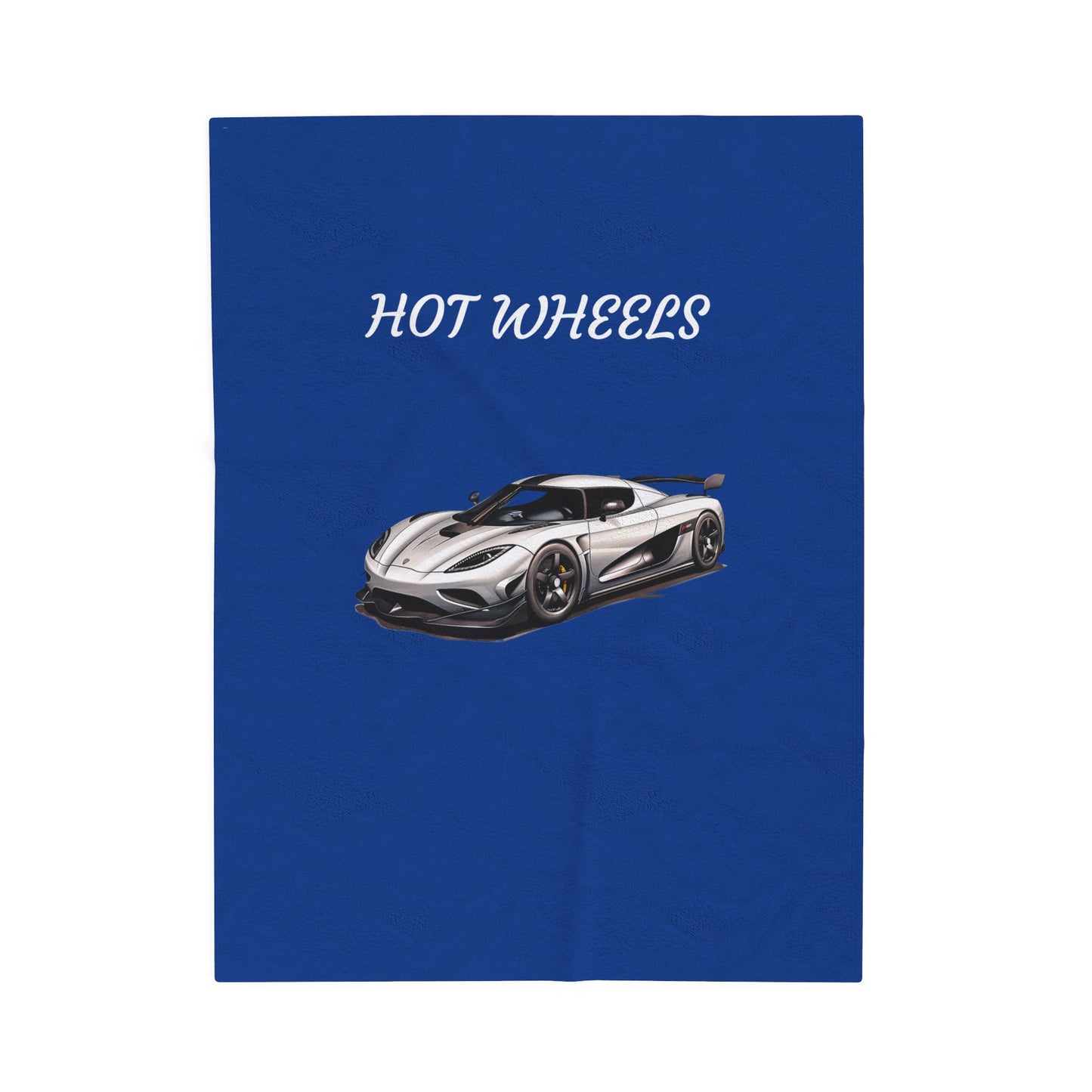 Princess Grace Hot Wheels Velveteen Plush Blanket Cozy Car Themed Throw for Kids